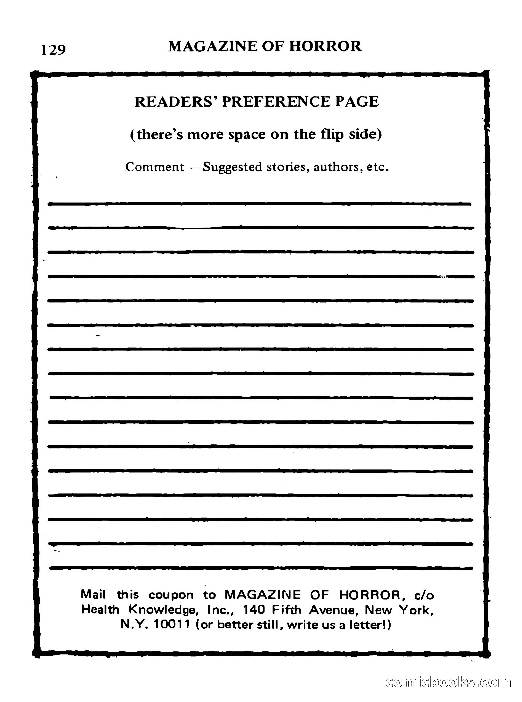 Magazine of Horror, No. 32 — page 129 of 132