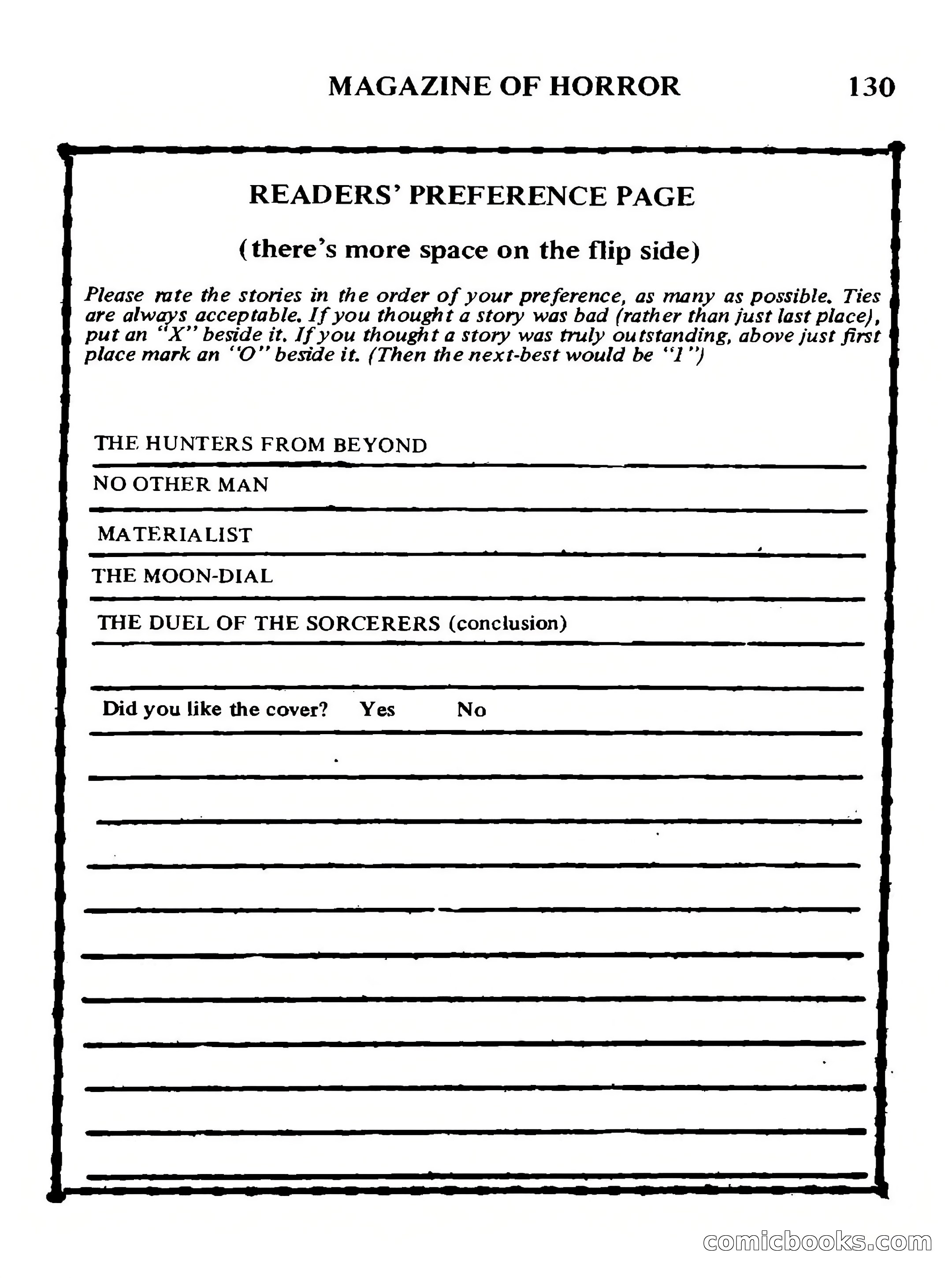 Magazine of Horror, No. 32 — page 130 of 132