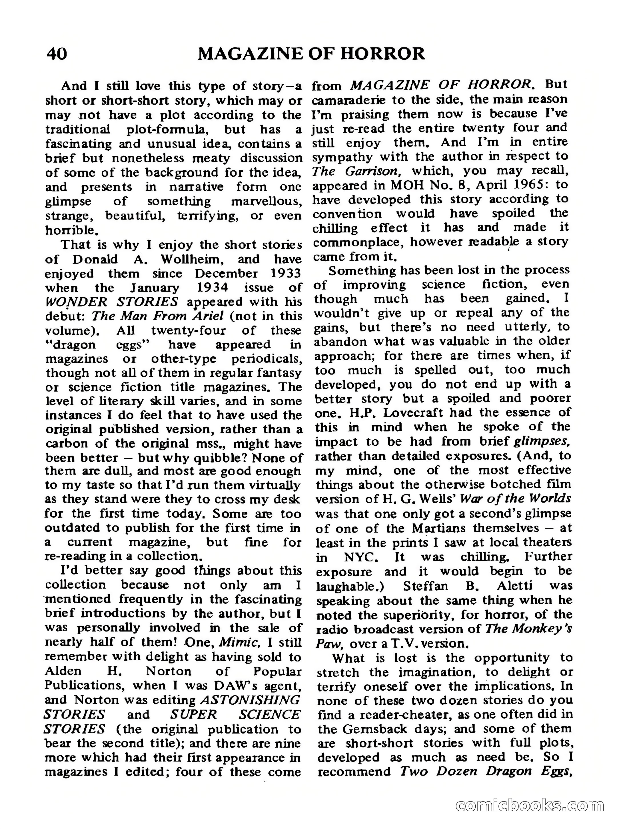 Magazine of Horror No. 33 — page 40 of 132