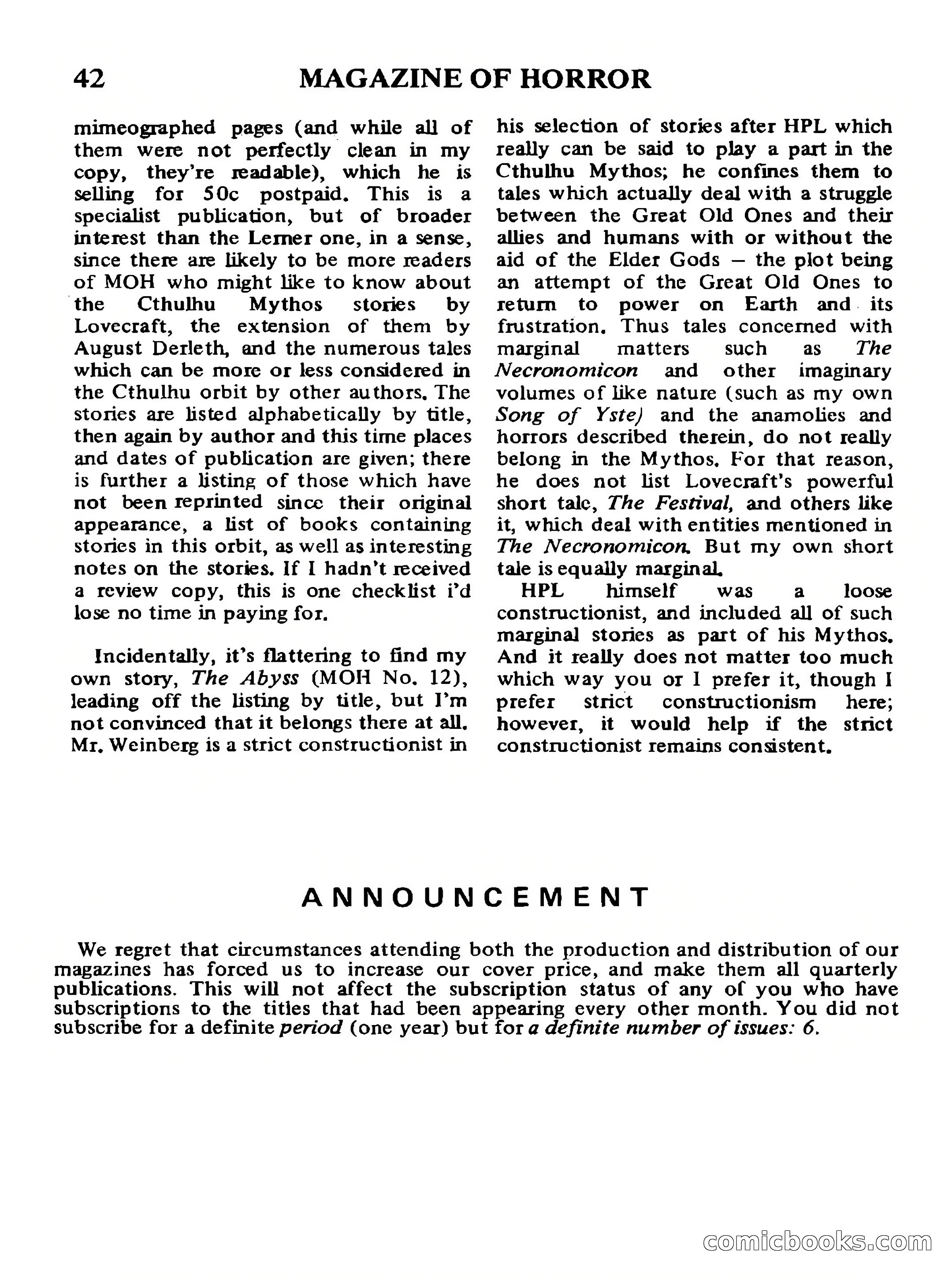 Magazine of Horror No. 33 — page 42 of 132