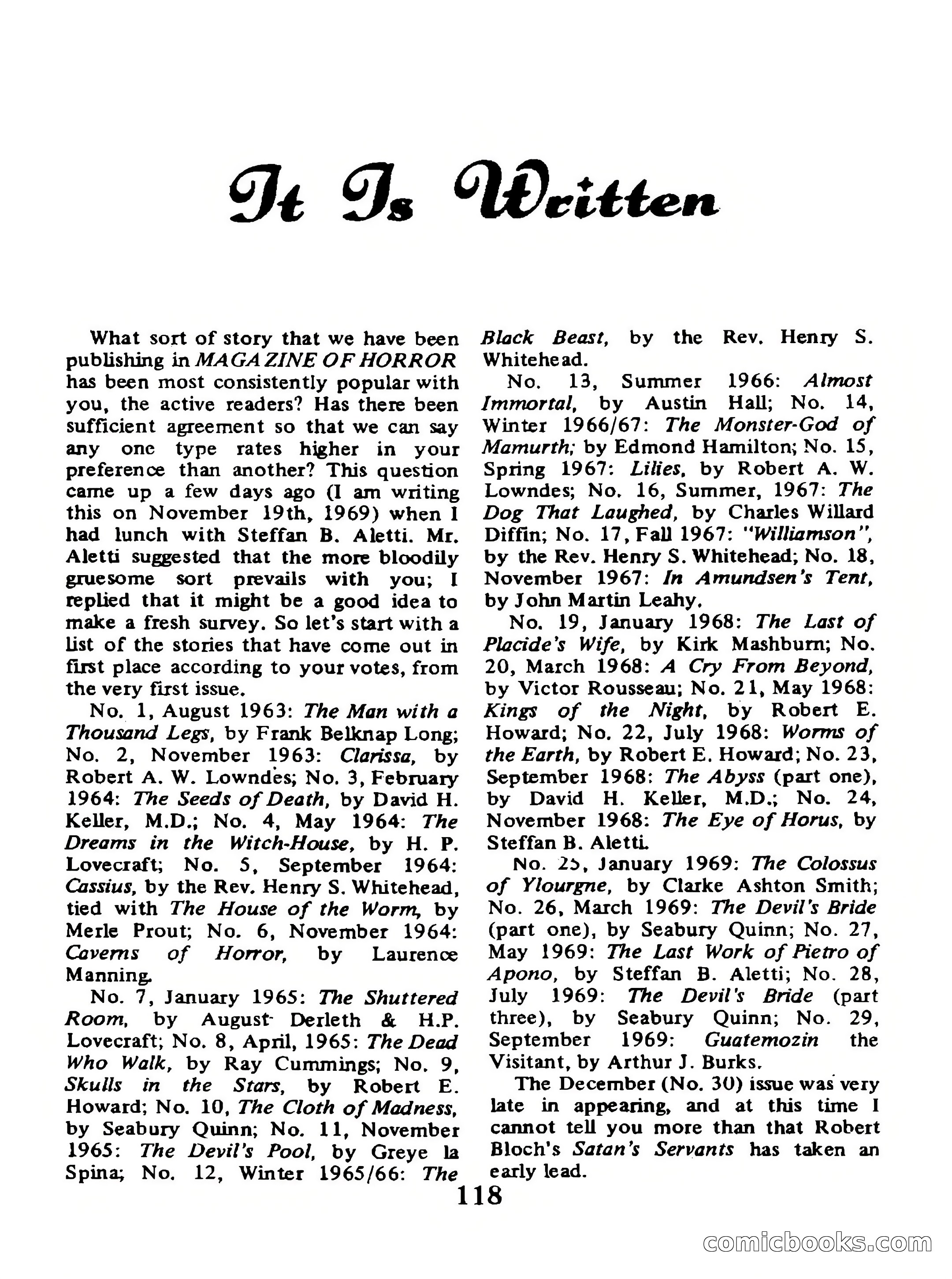 Magazine of Horror No. 33 — page 118 of 132