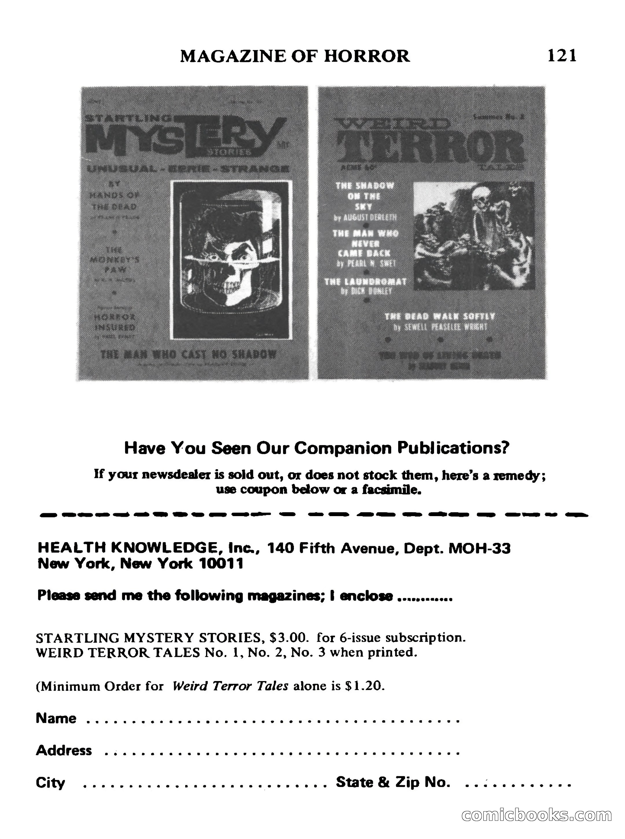 Magazine of Horror No. 33 — page 121 of 132