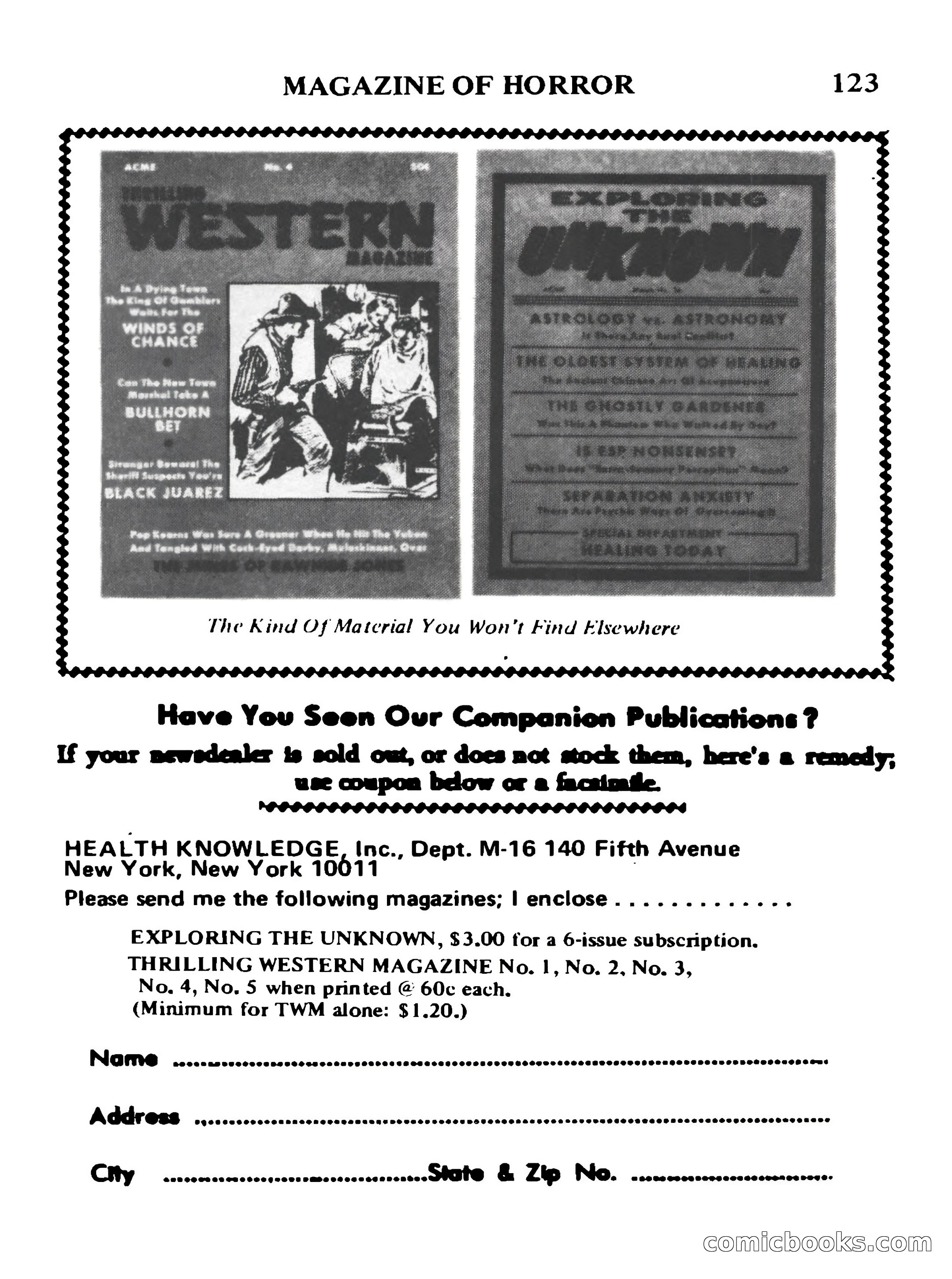 Magazine of Horror No. 33 — page 123 of 132