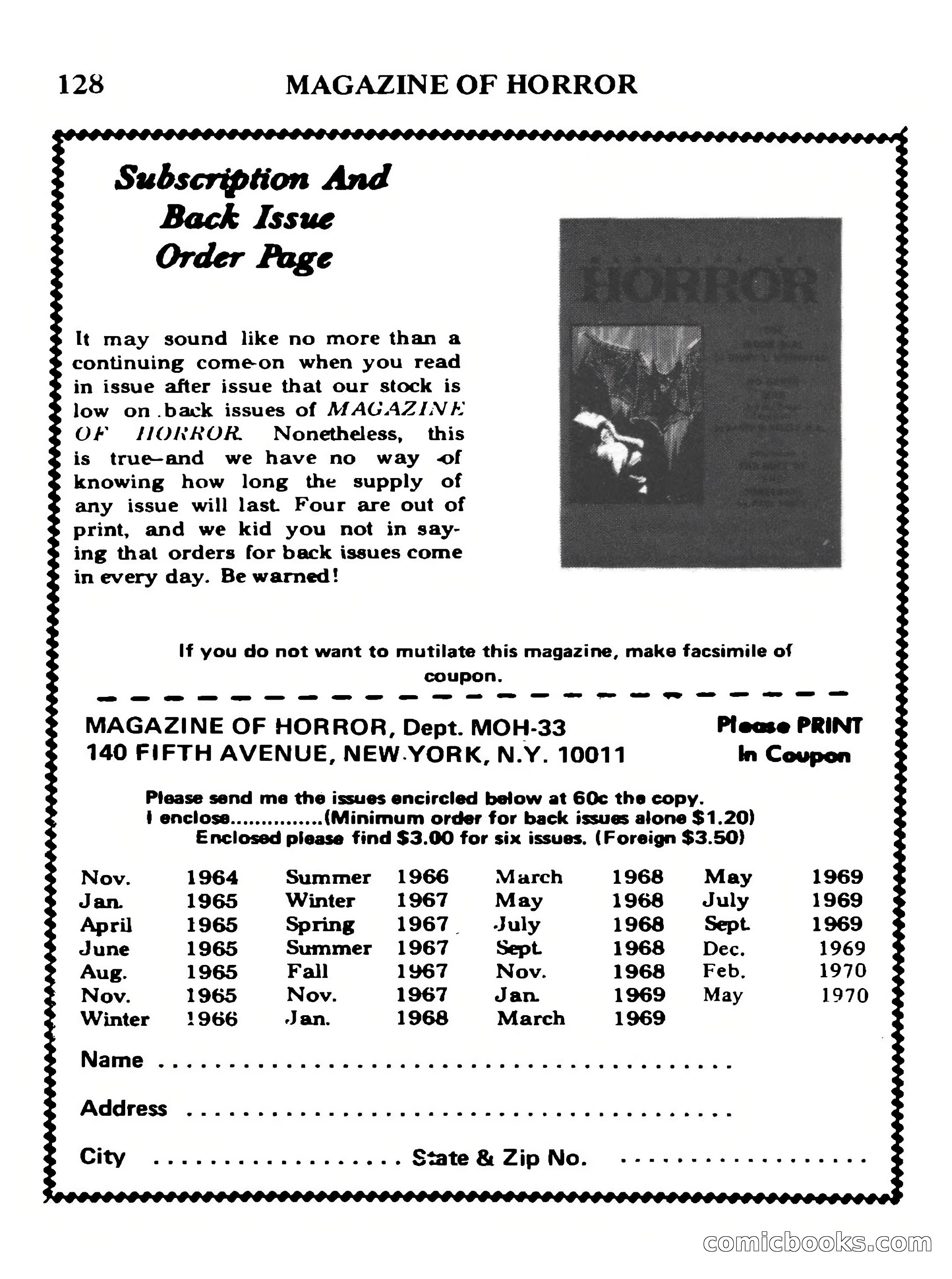 Magazine of Horror No. 33 — page 128 of 132