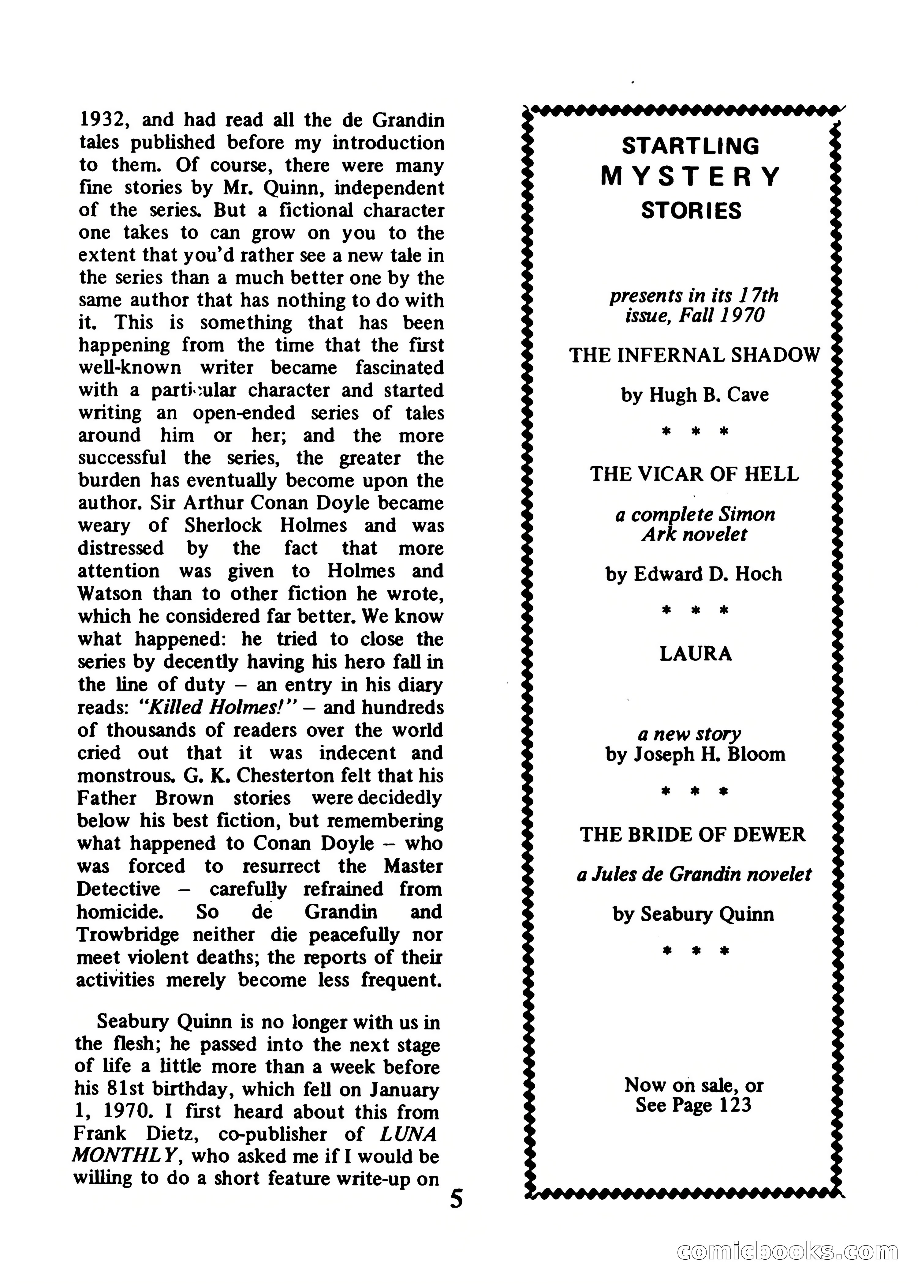 Magazine of Horror #34 — page 5 of 132