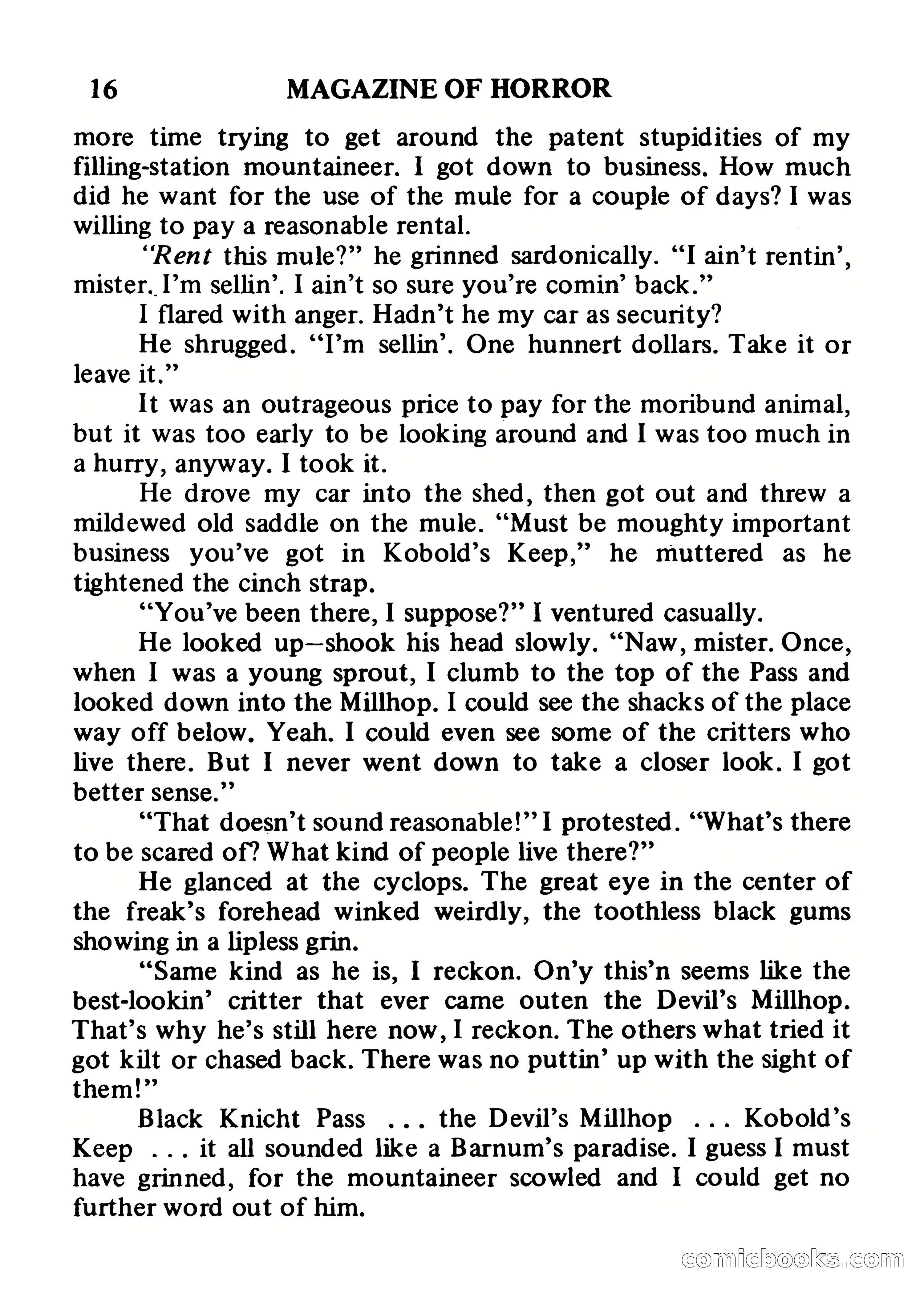 Magazine of Horror #34 — page 16 of 132
