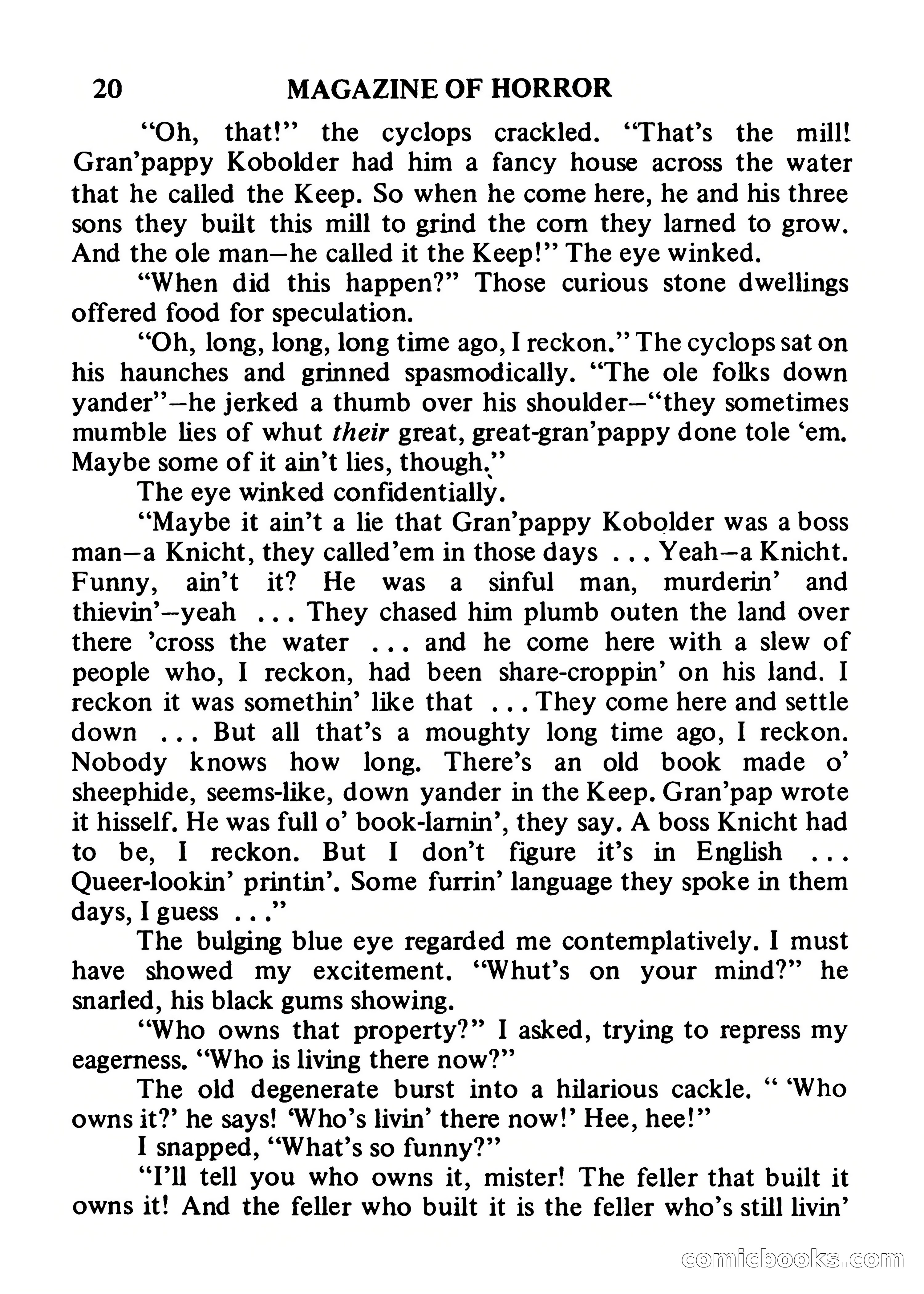Magazine of Horror #34 — page 20 of 132
