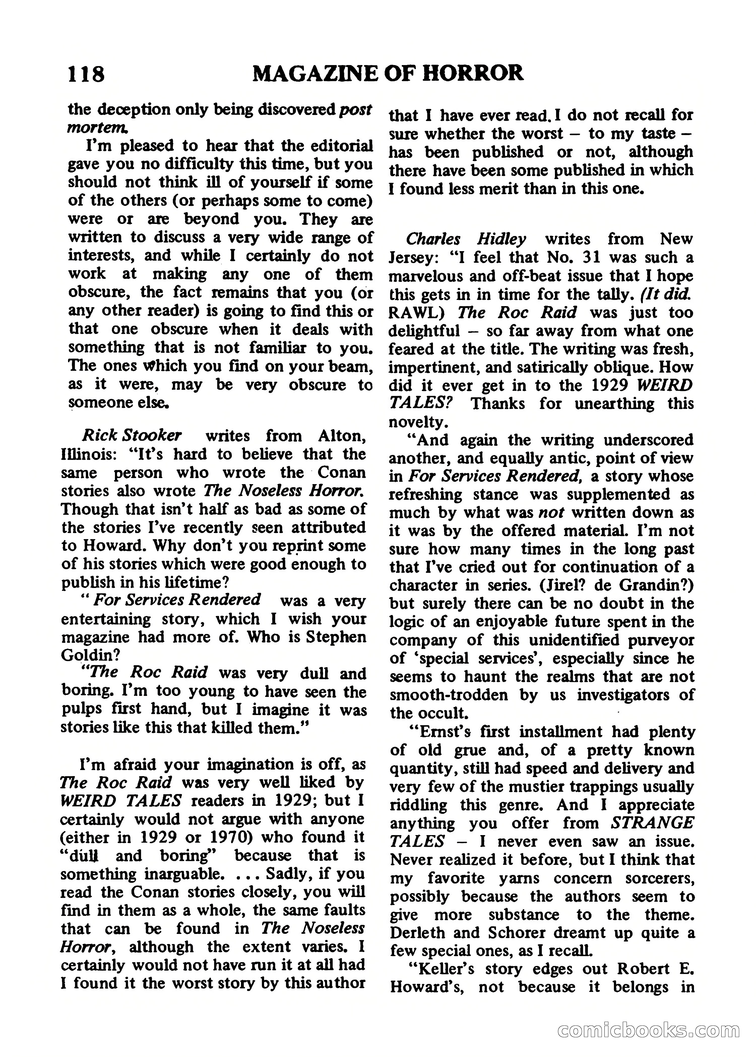 Magazine of Horror #34 — page 118 of 132