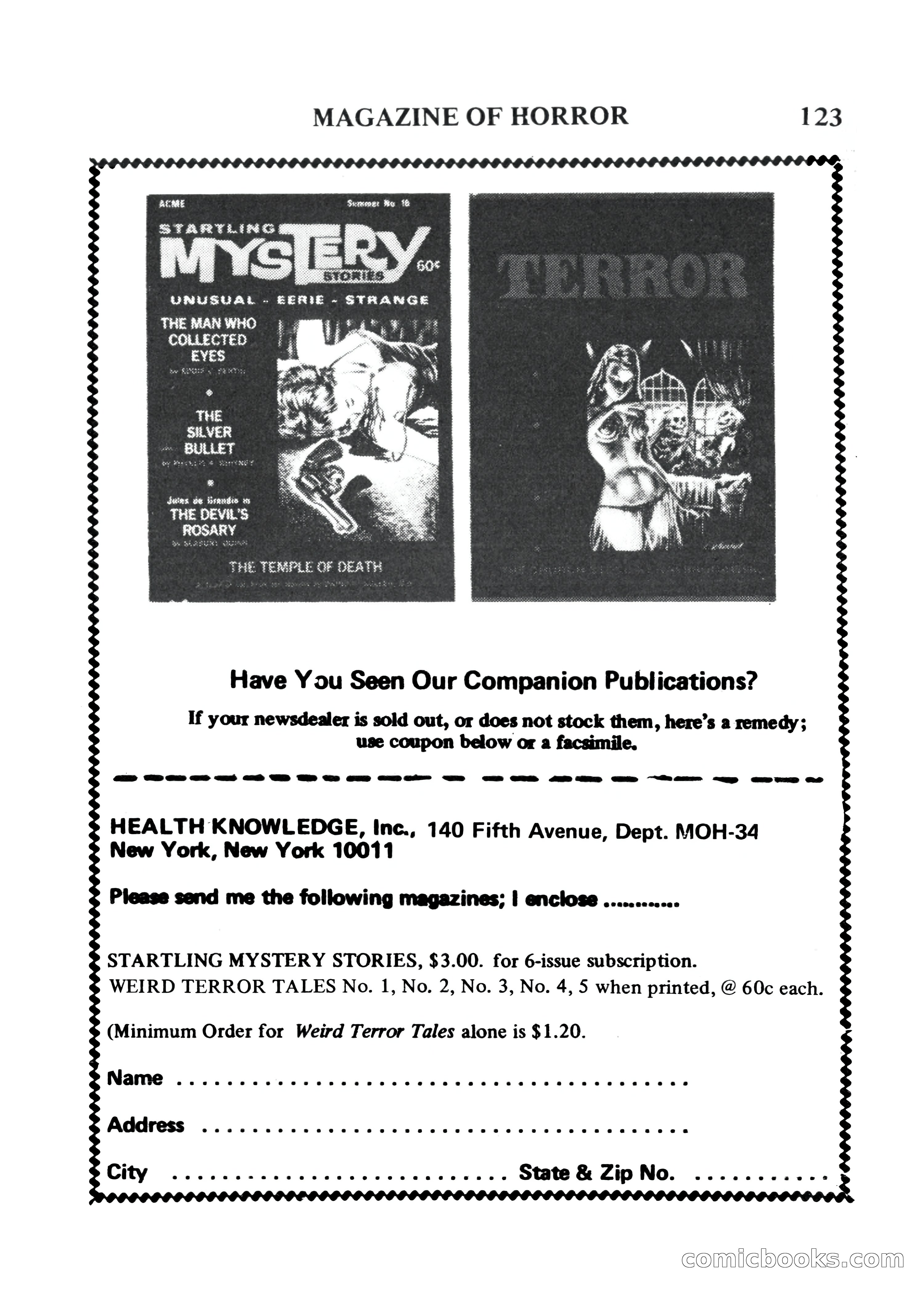 Magazine of Horror #34 — page 123 of 132