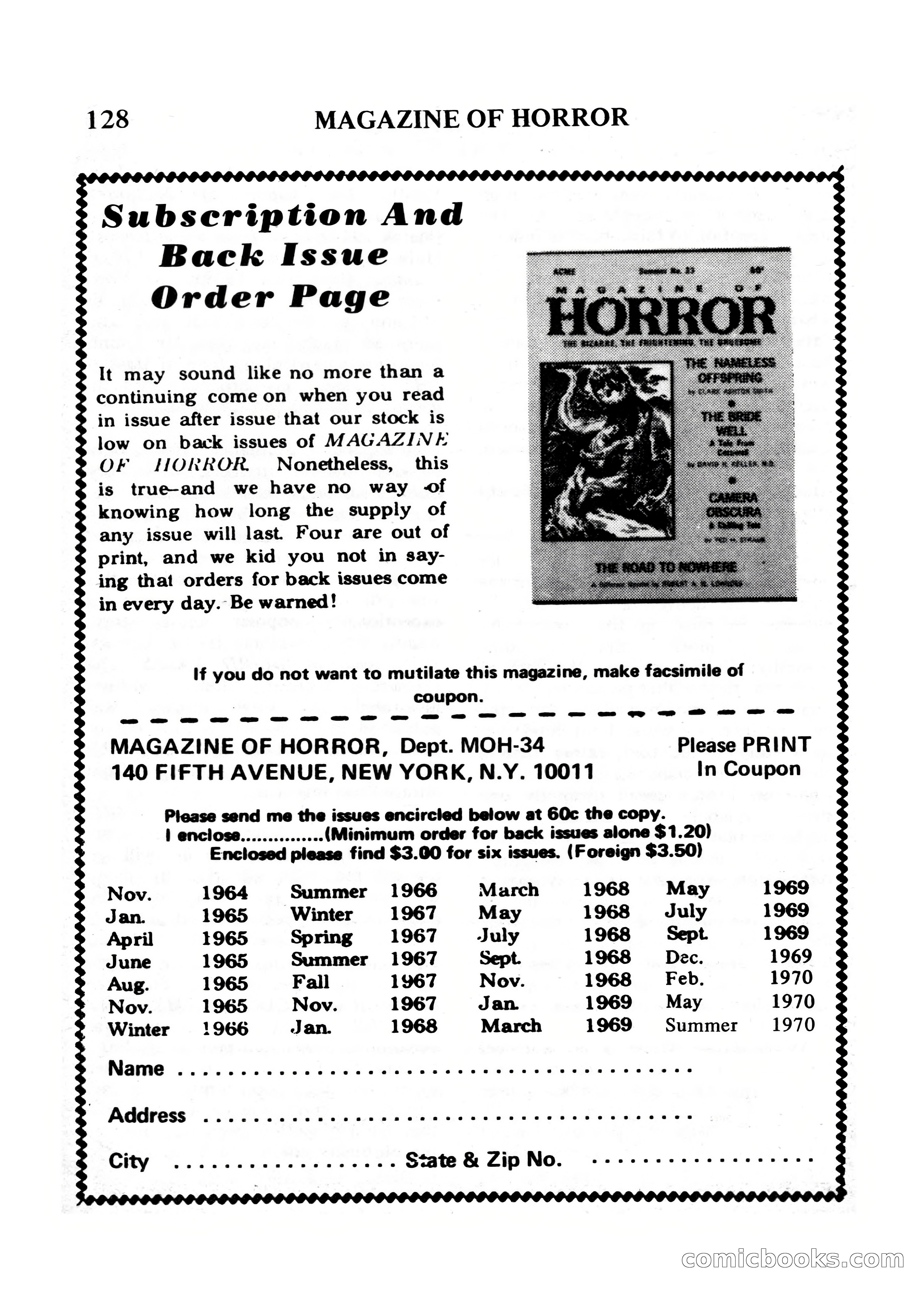 Magazine of Horror #34 — page 128 of 132