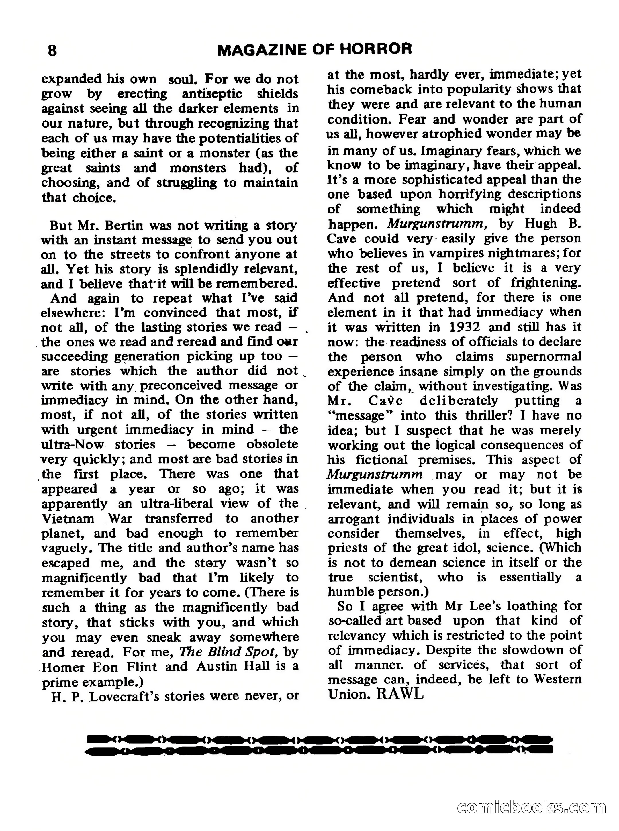 Magazine of Horror #35 — page 8 of 132