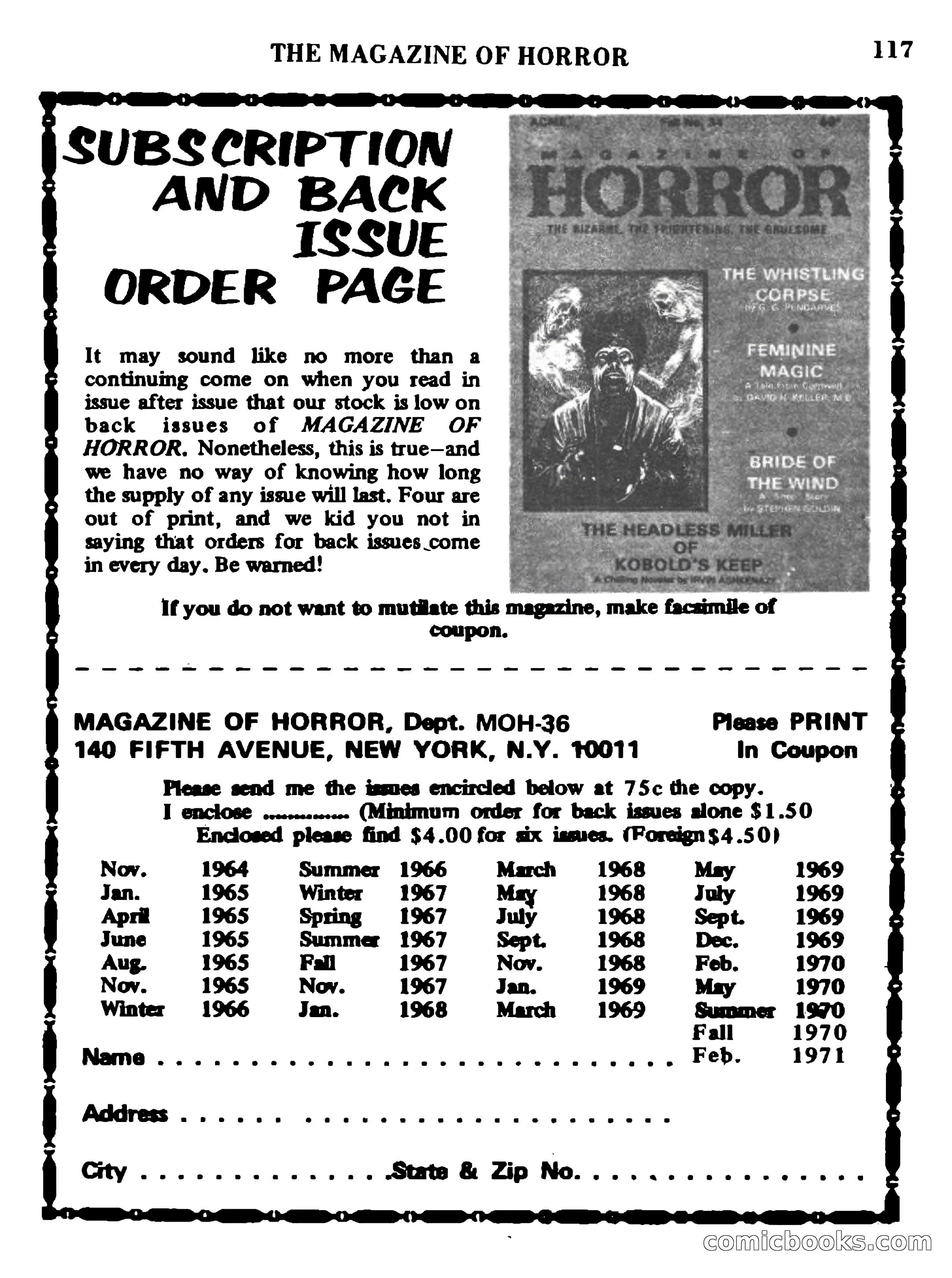 Magazine of Horror No. 36 — page 117 of 132