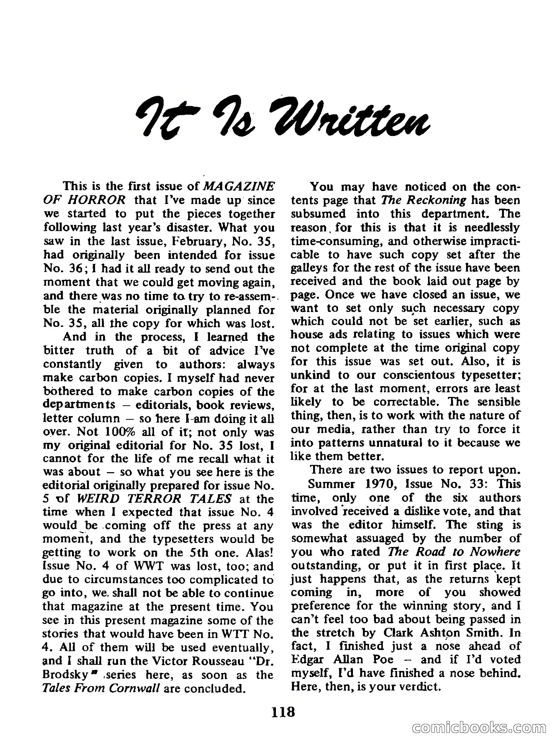 Magazine of Horror No. 36 — page 118 of 132