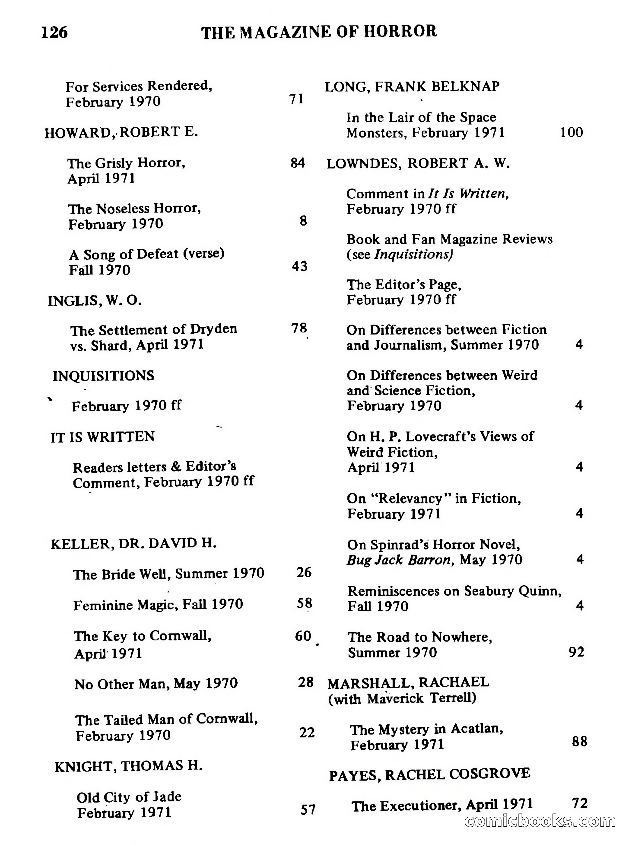Magazine of Horror No. 36 — page 126 of 132