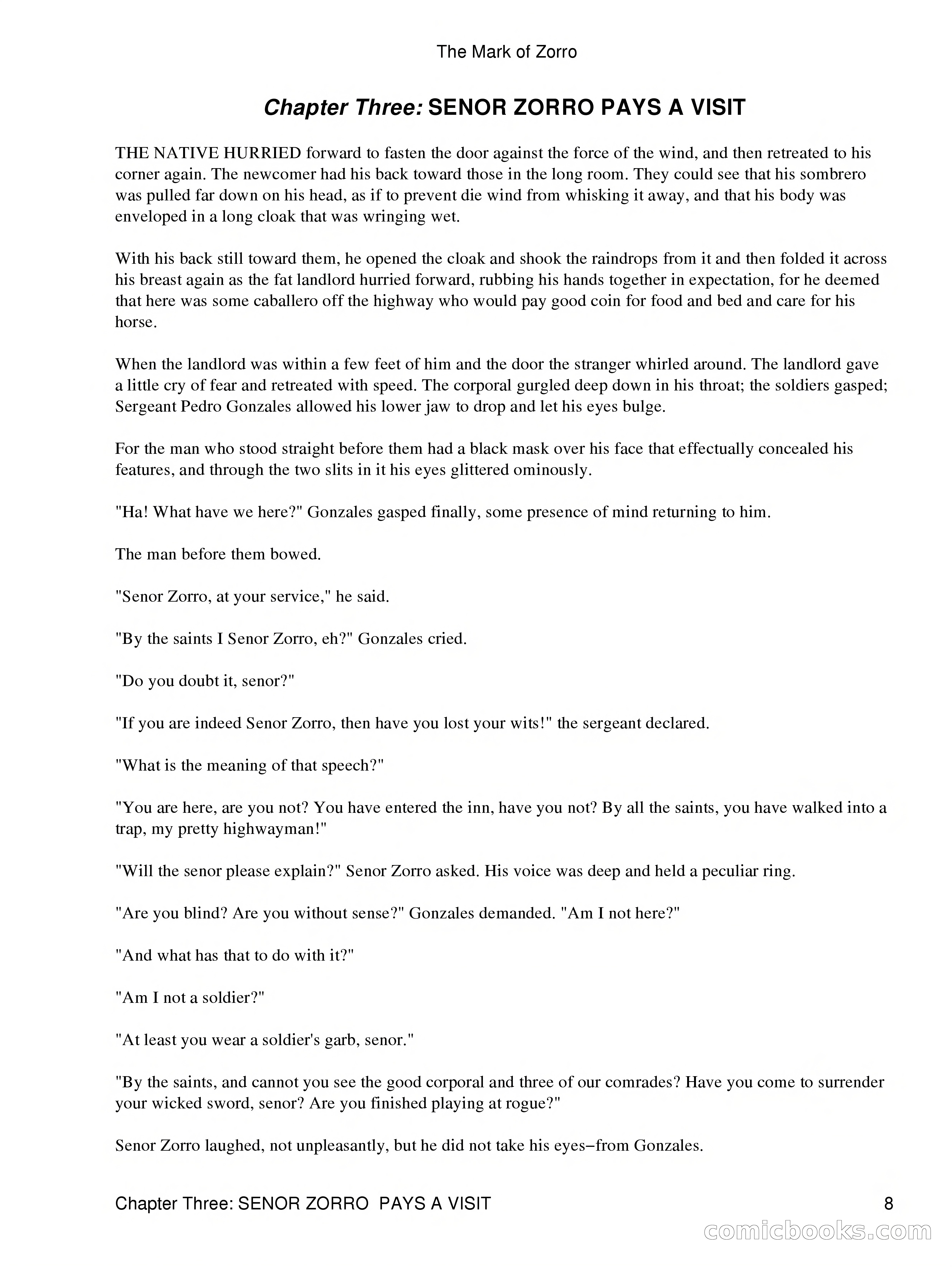 The Mark of Zorro — page 10 of 136