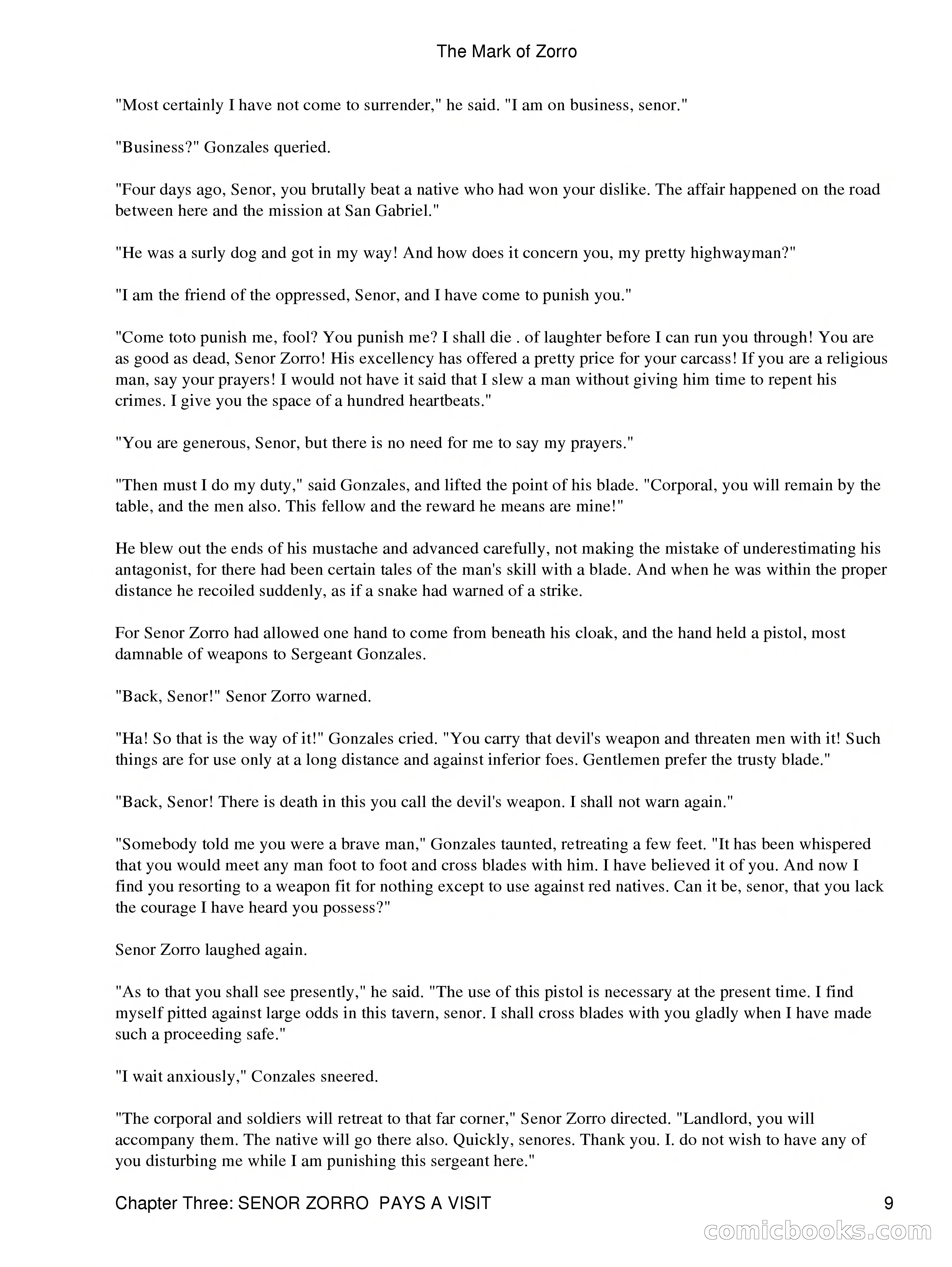 The Mark of Zorro — page 11 of 136