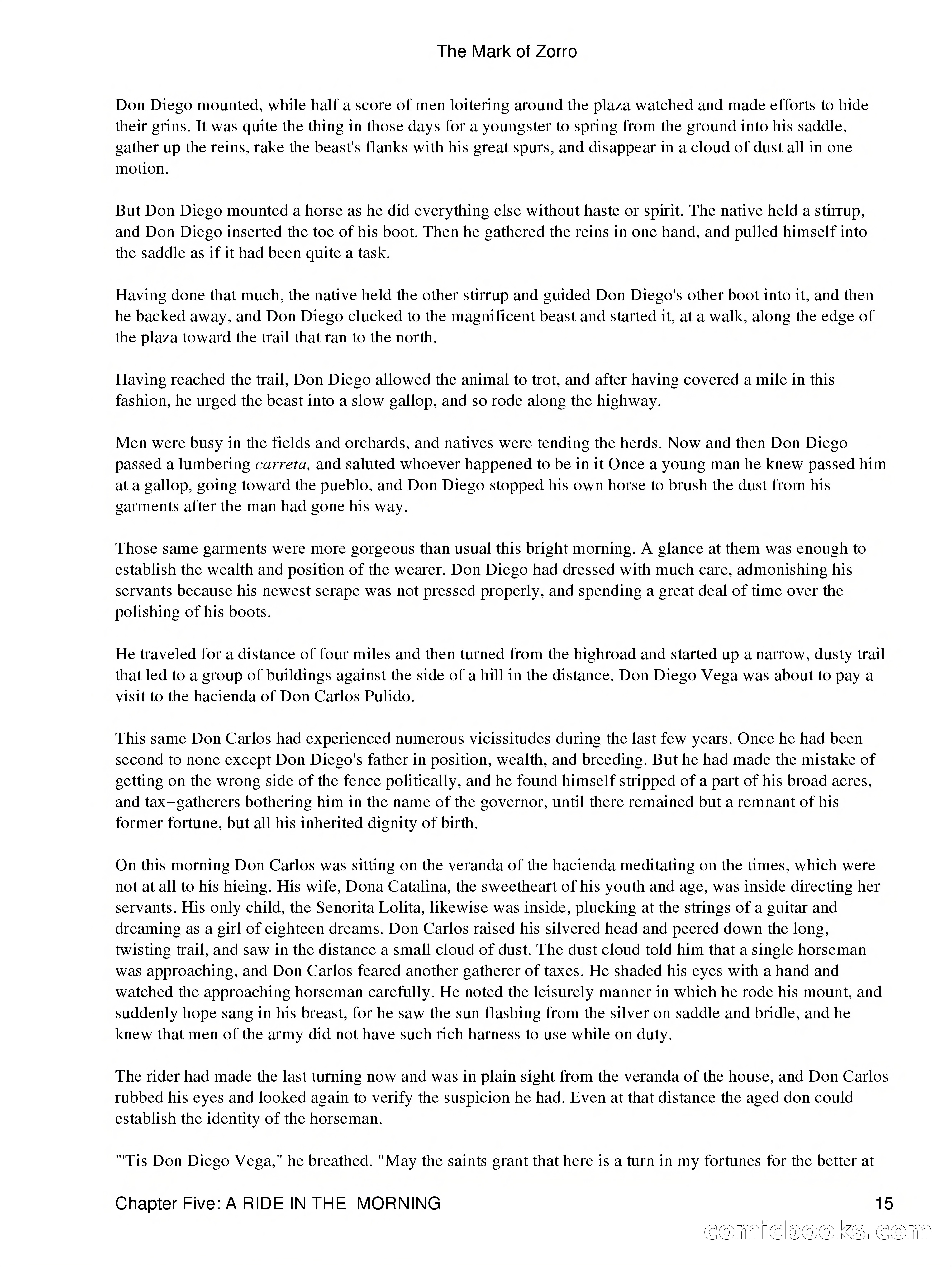 The Mark of Zorro — page 17 of 136