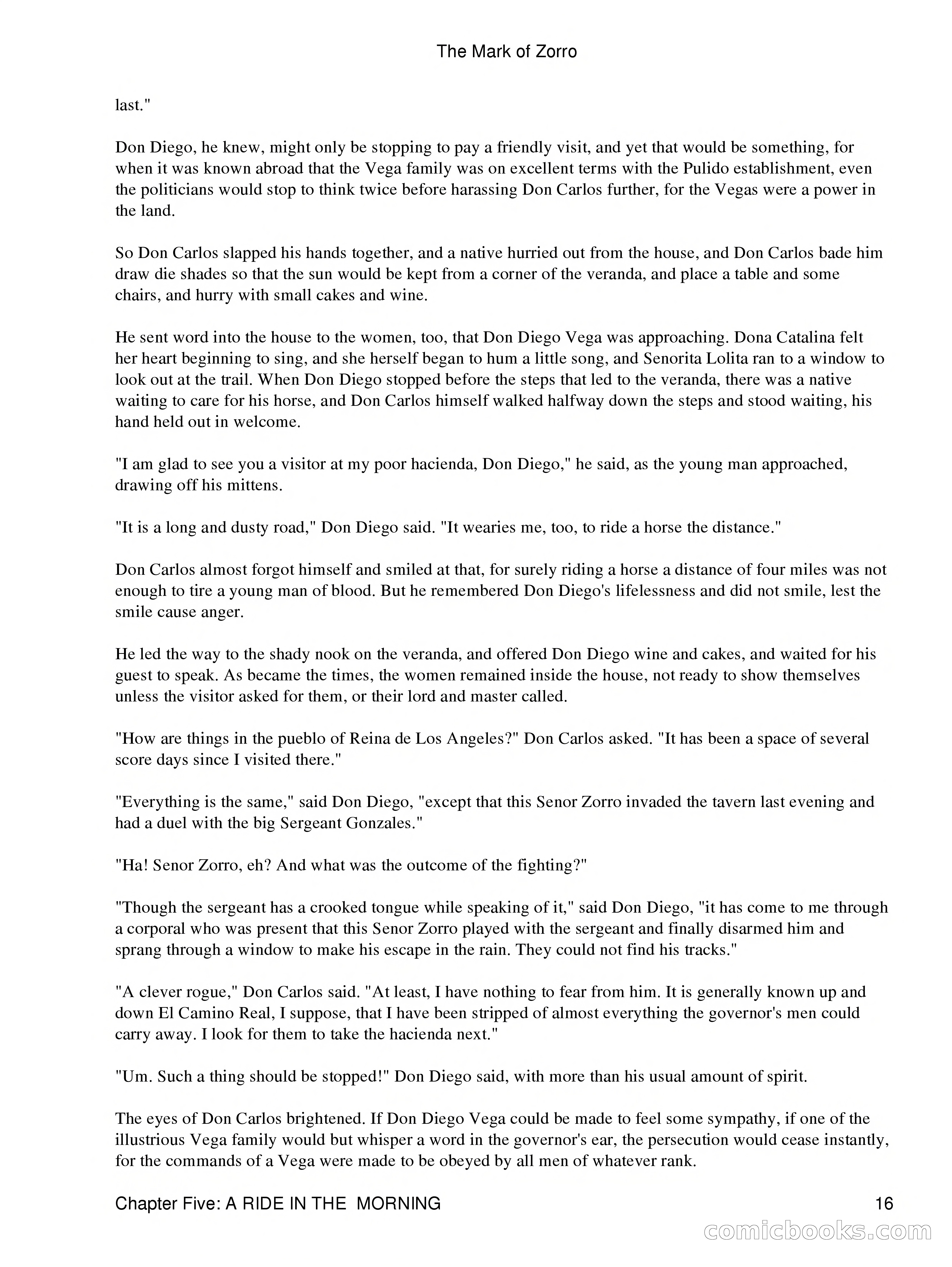 The Mark of Zorro — page 18 of 136