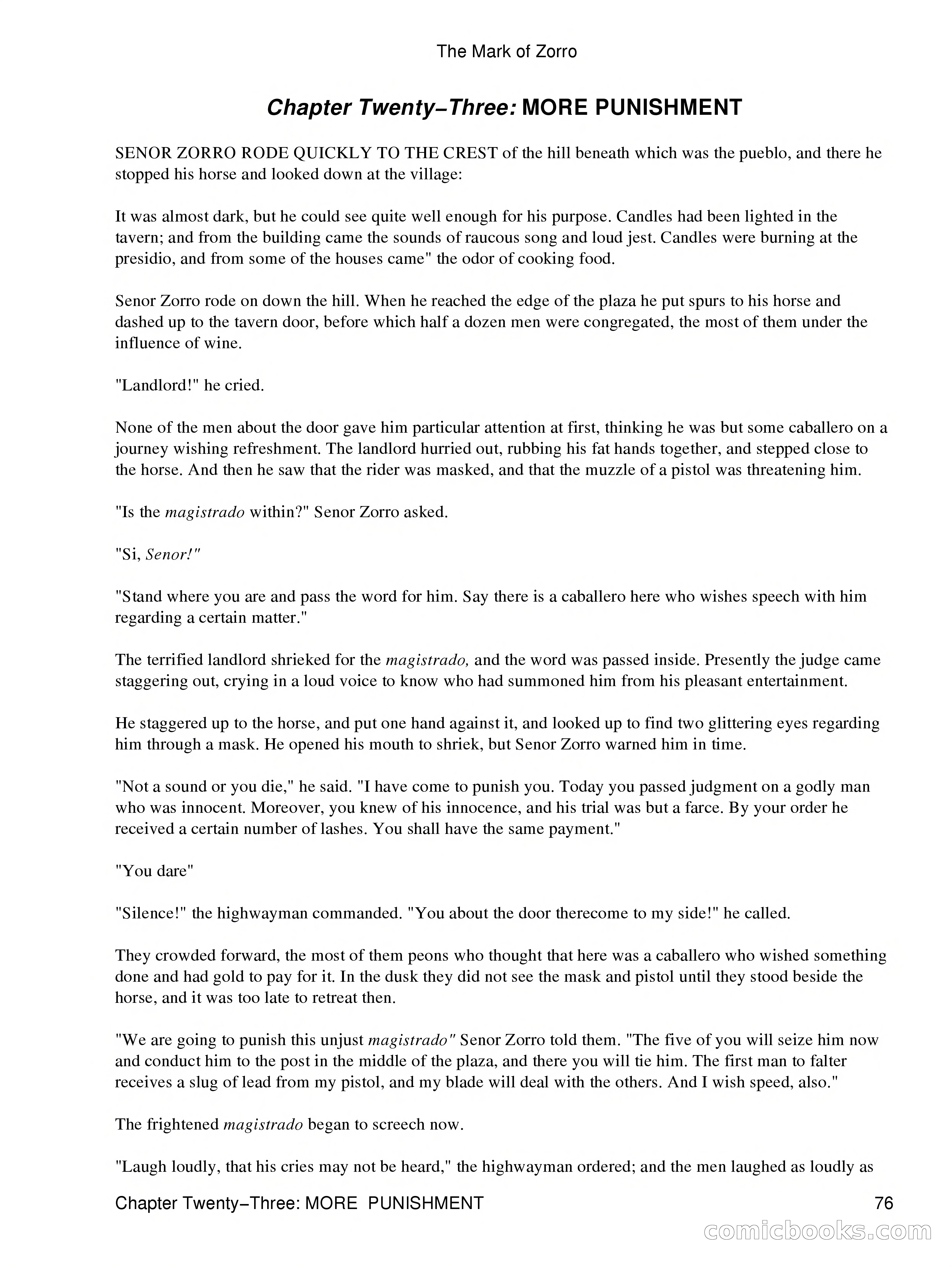 The Mark of Zorro — page 78 of 136