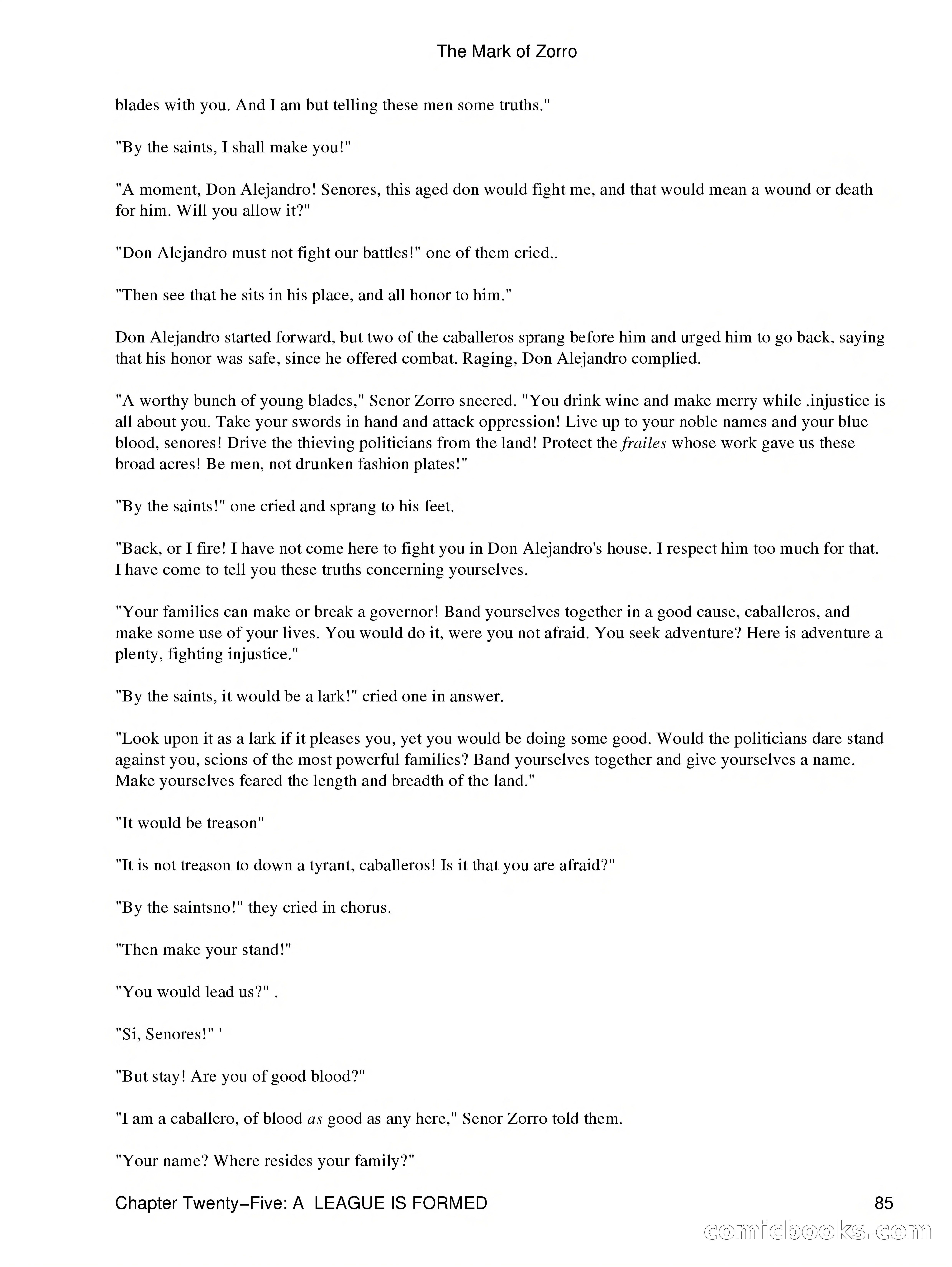 The Mark of Zorro — page 87 of 136