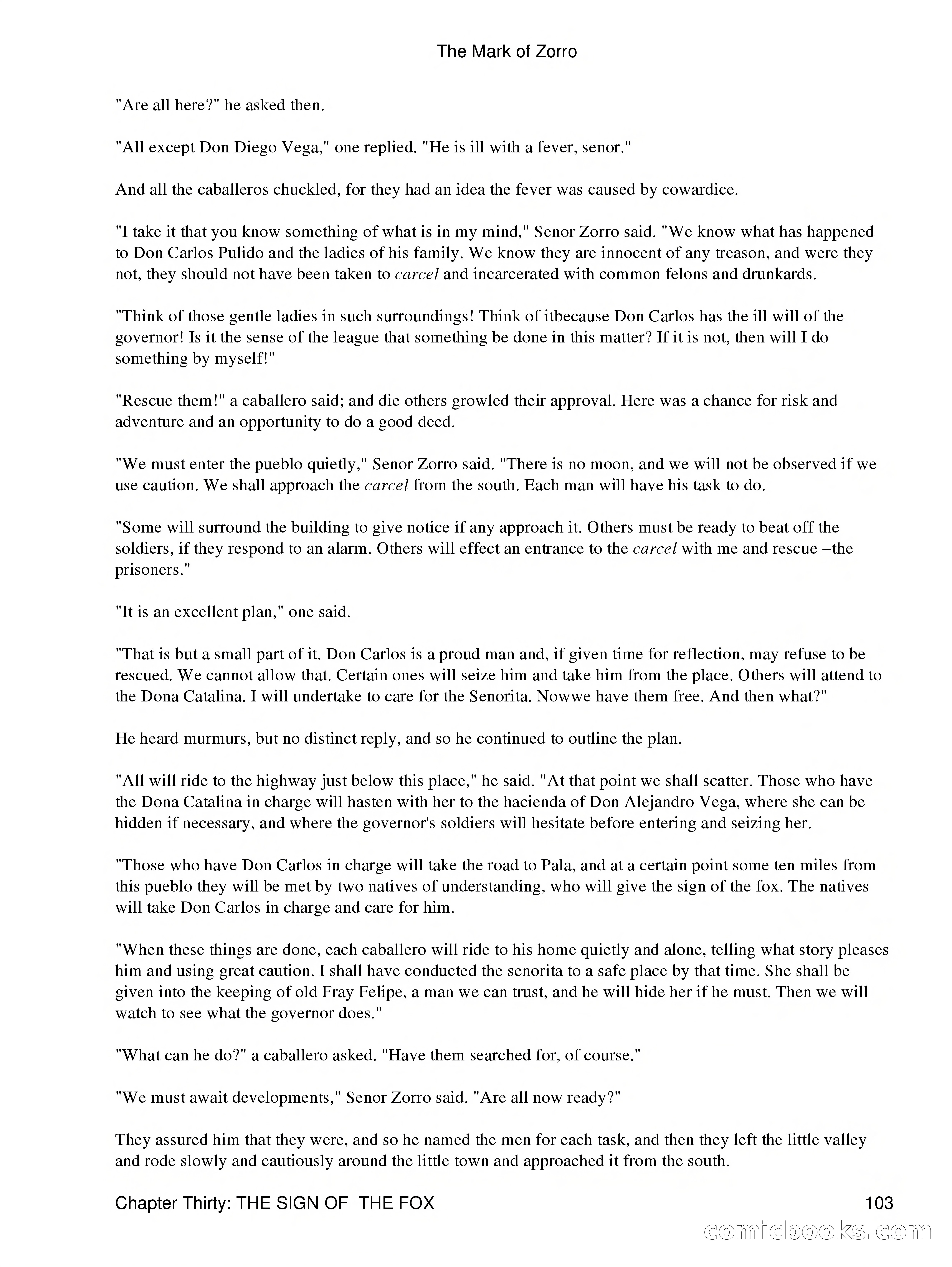 The Mark of Zorro — page 105 of 136