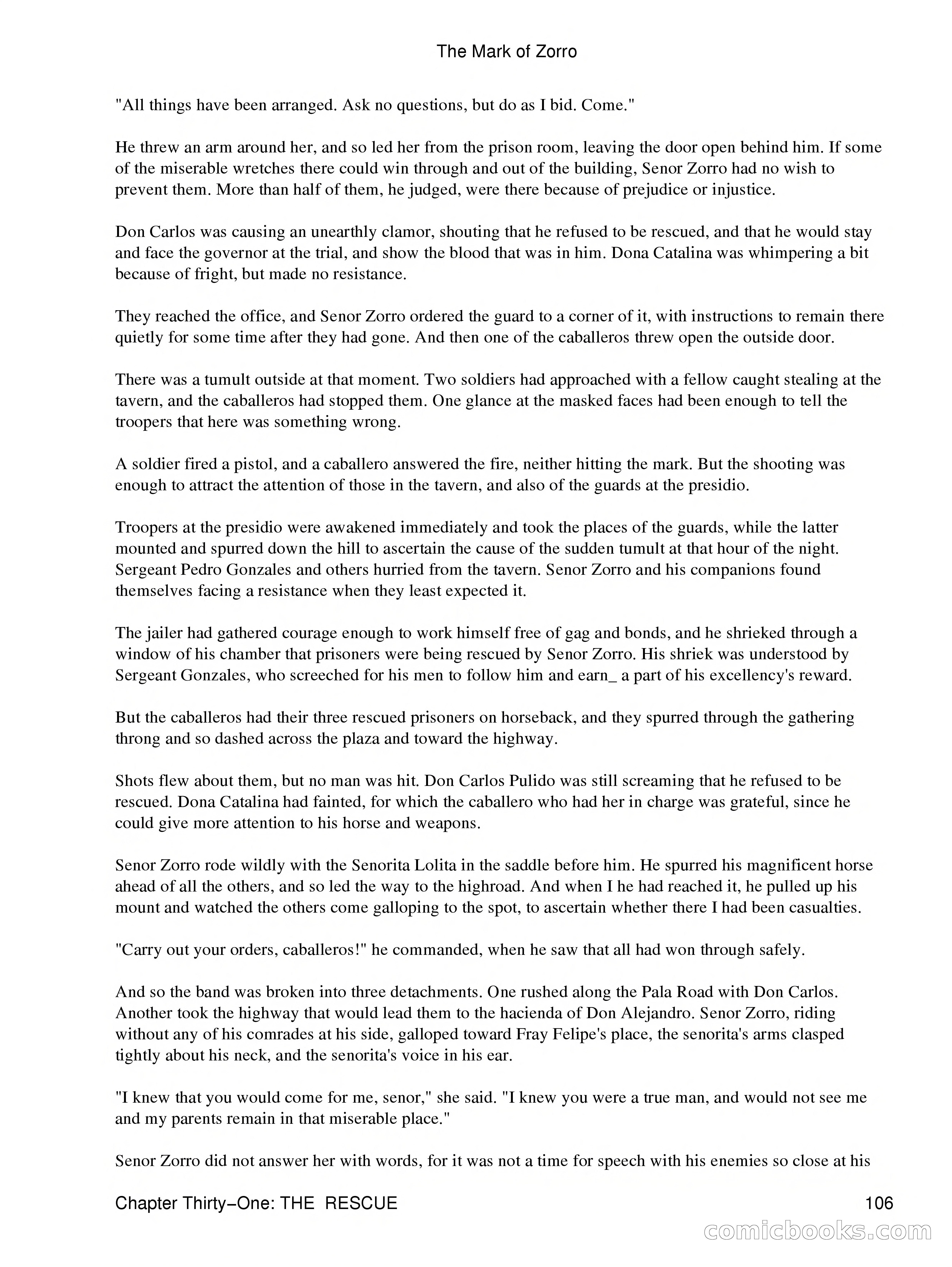 The Mark of Zorro — page 108 of 136