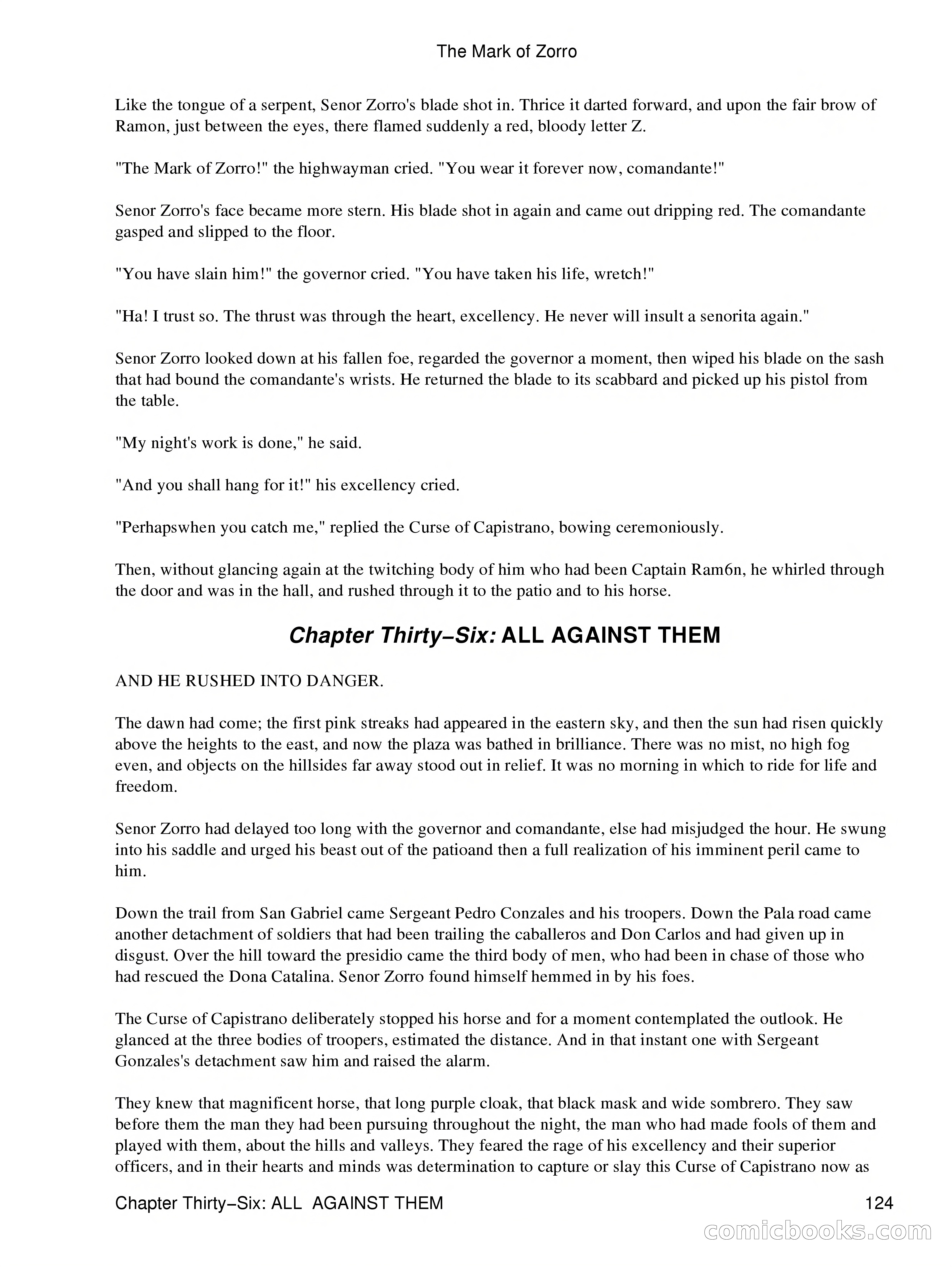 The Mark of Zorro — page 126 of 136