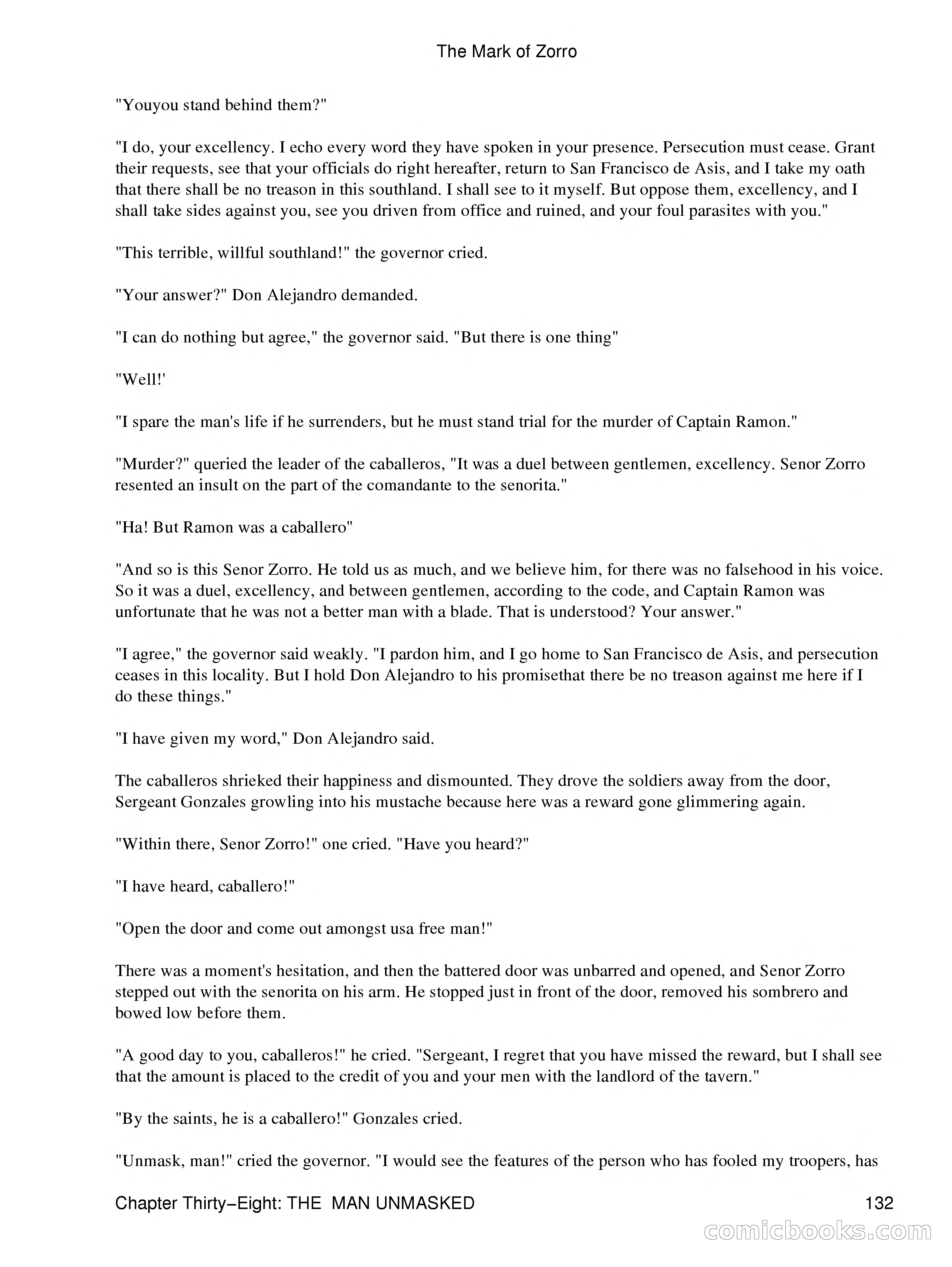 The Mark of Zorro — page 134 of 136