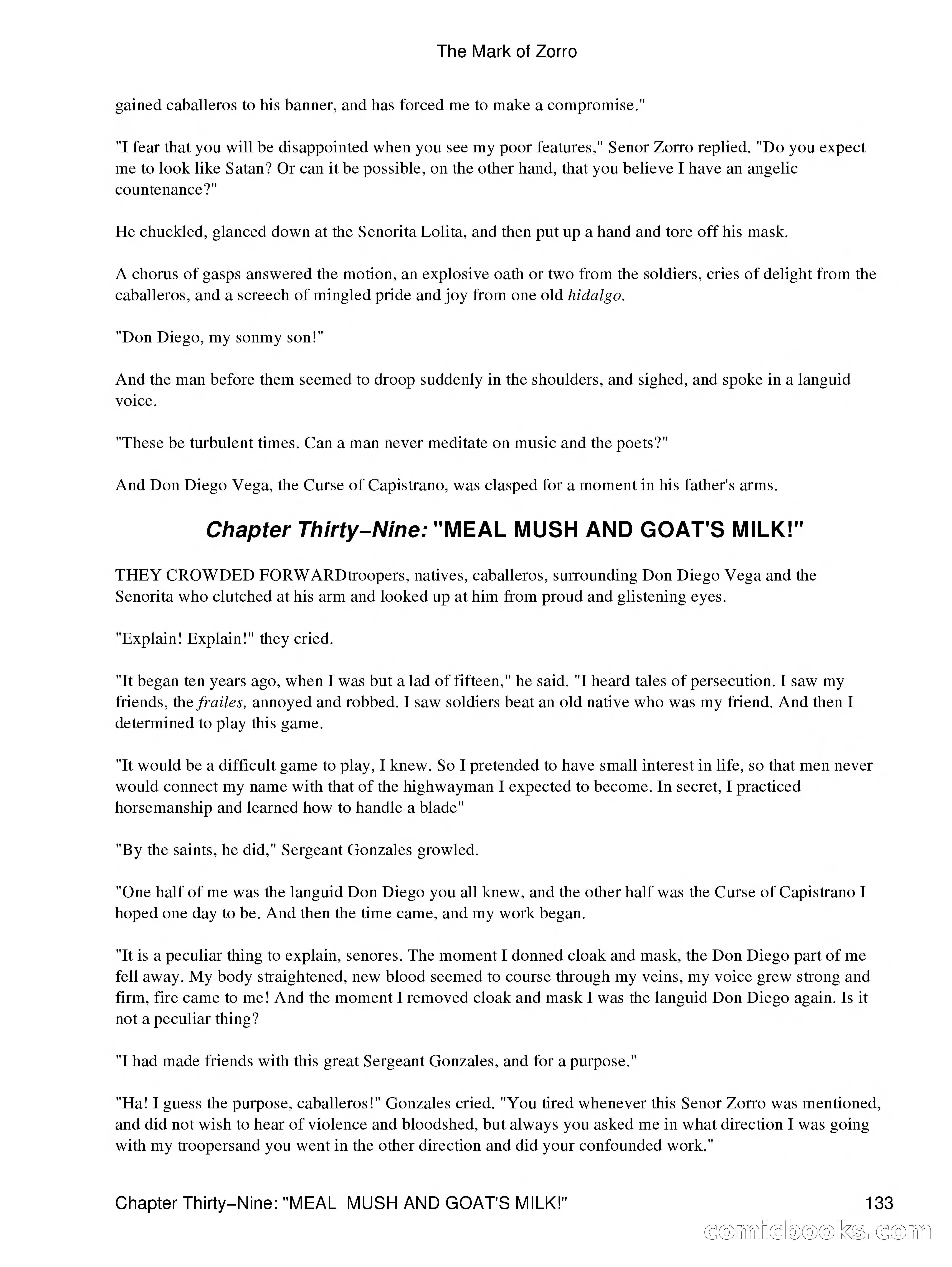 The Mark of Zorro — page 135 of 136