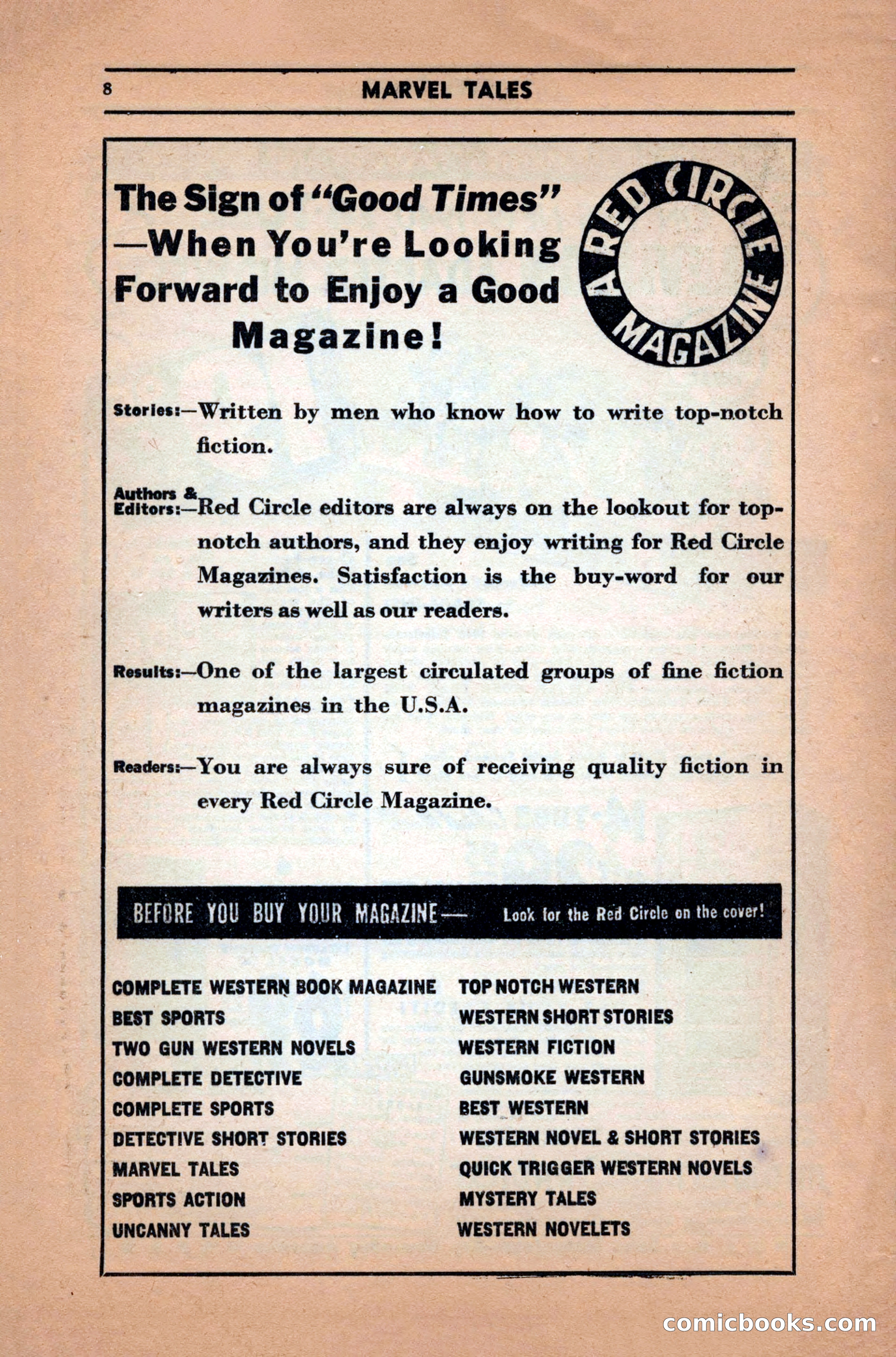 Marvel Tales, December 1939 — page 8 of 116