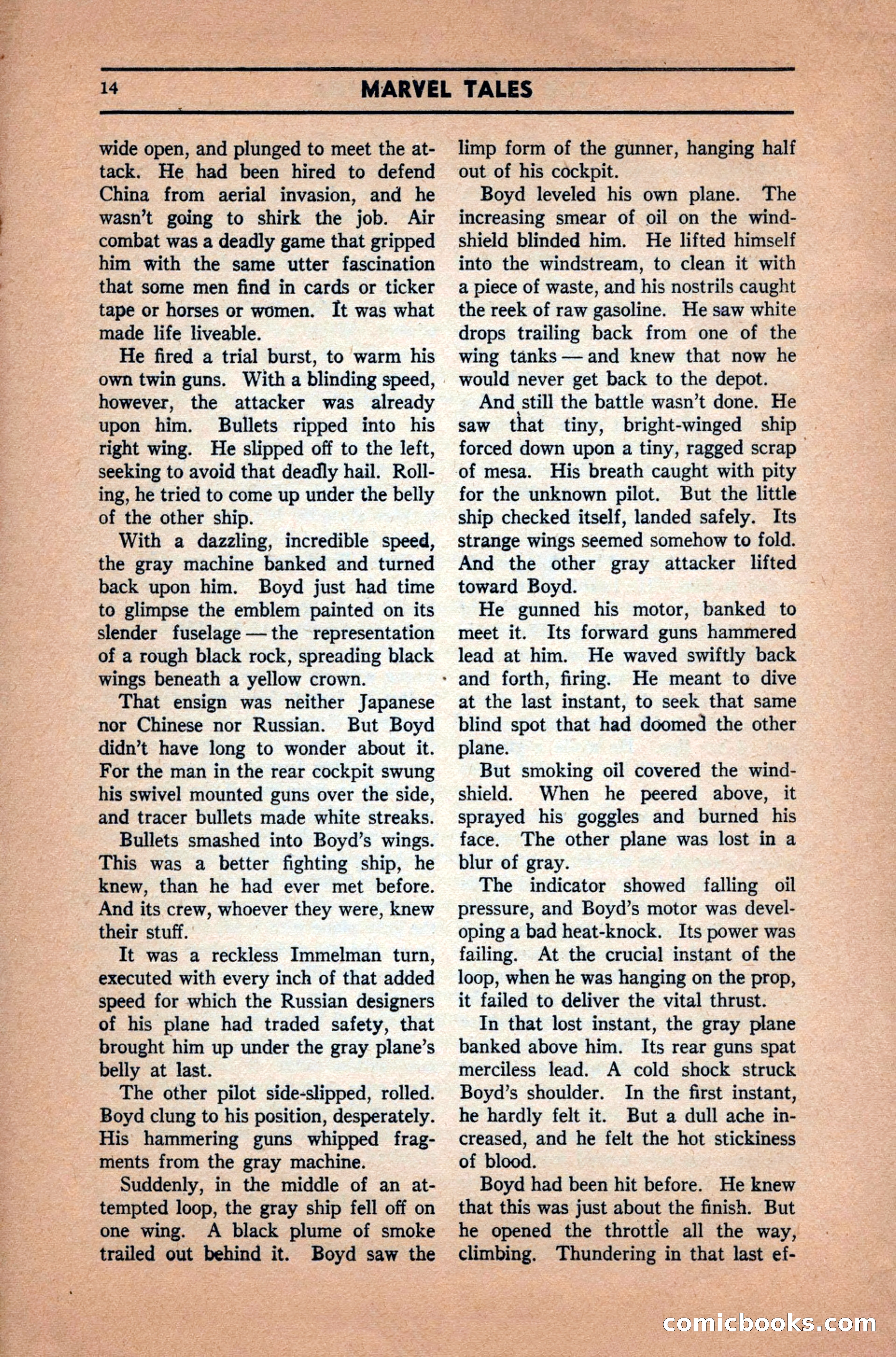 Marvel Tales, December 1939 — page 14 of 116