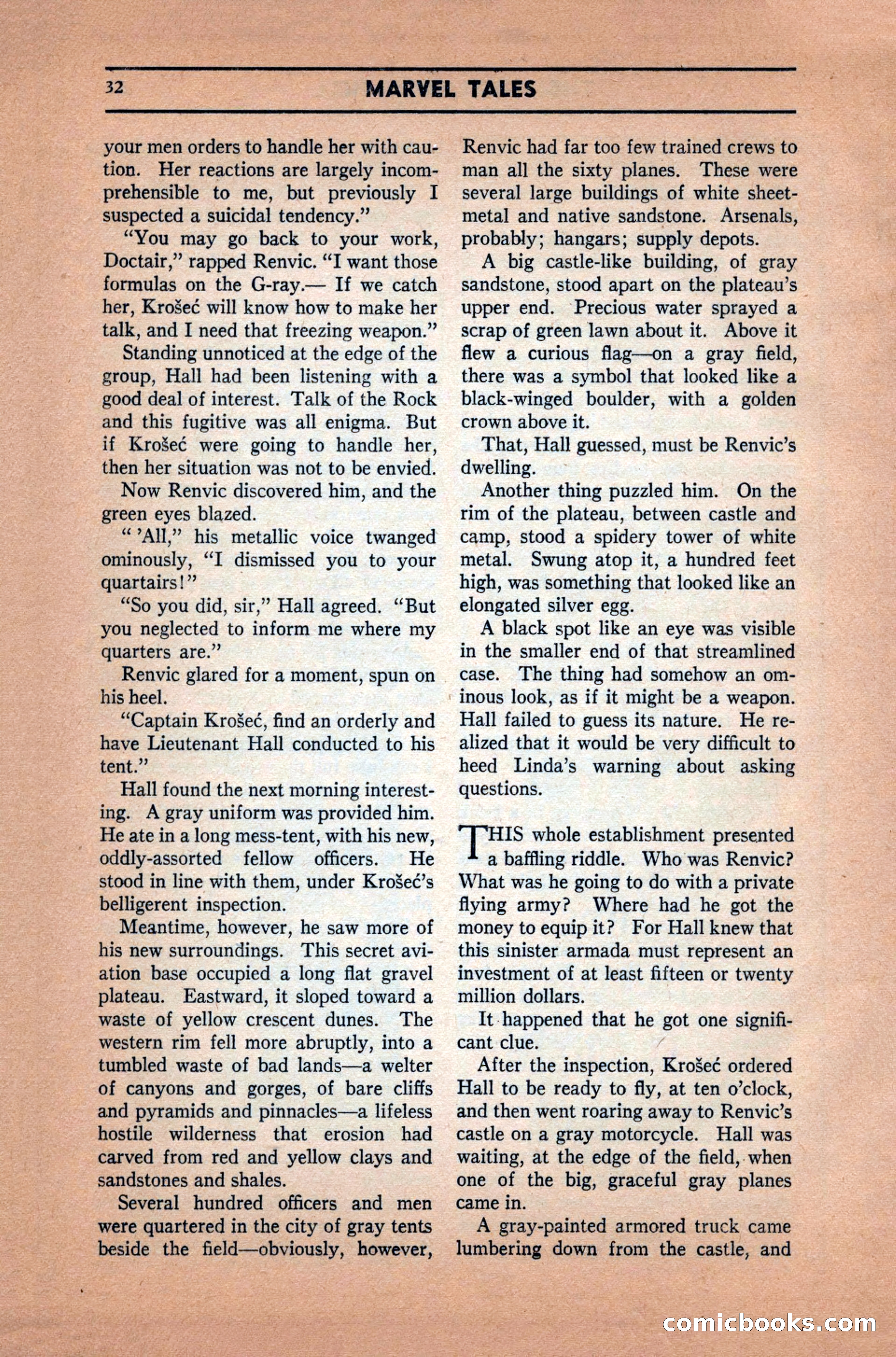 Marvel Tales, December 1939 — page 32 of 116