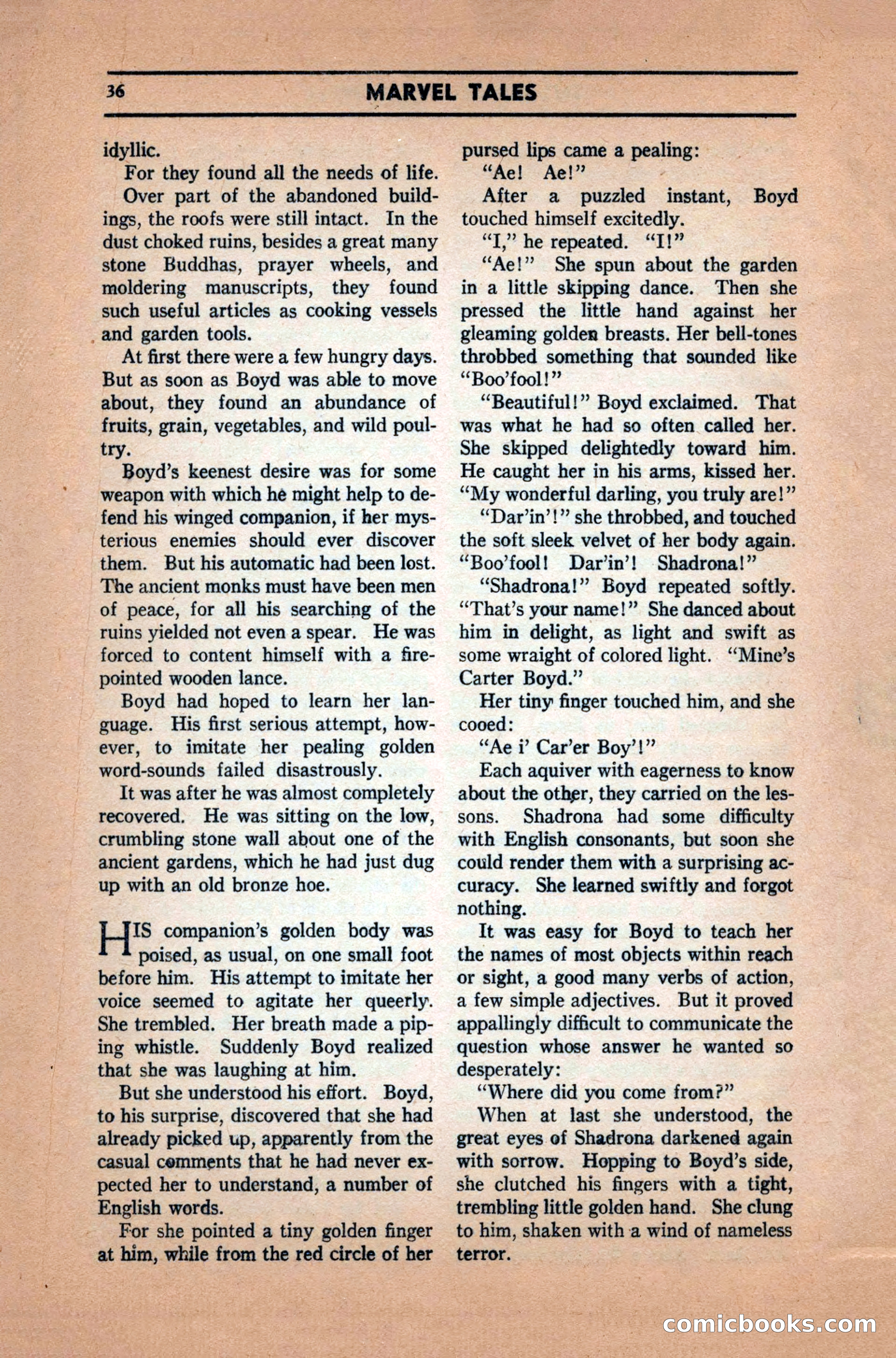 Marvel Tales, December 1939 — page 36 of 116