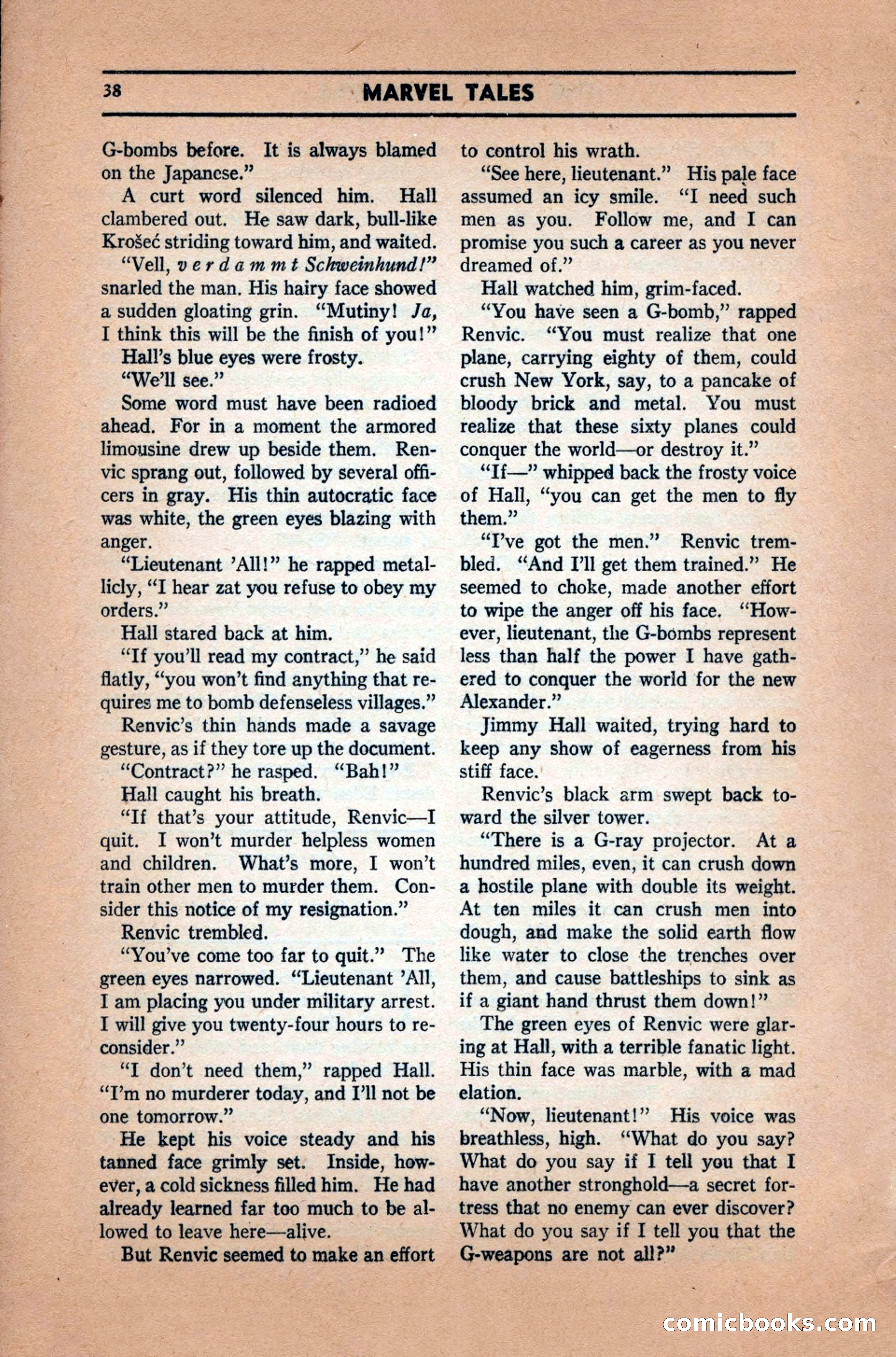 Marvel Tales, December 1939 — page 38 of 116