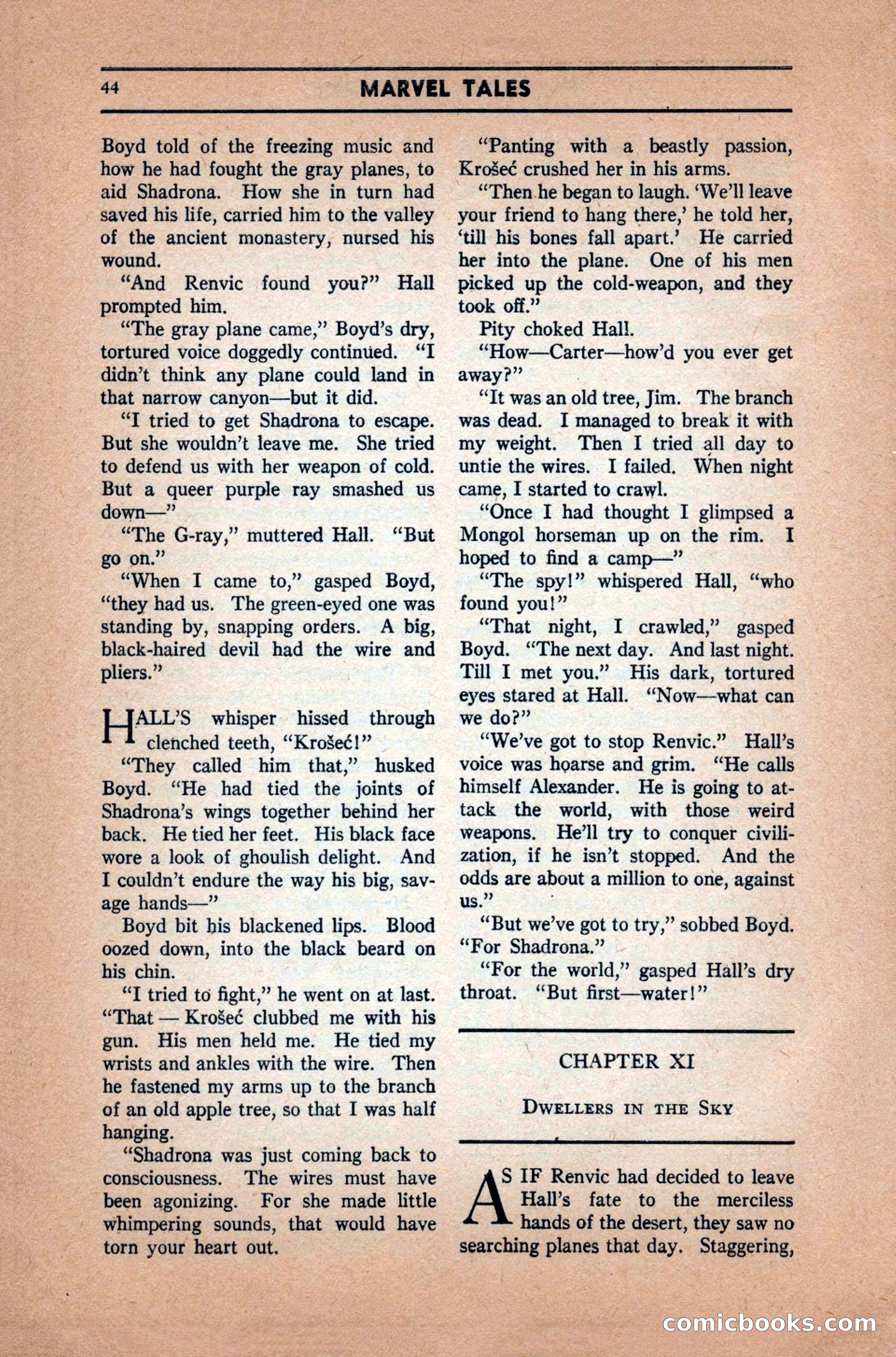 Marvel Tales, December 1939 — page 44 of 116