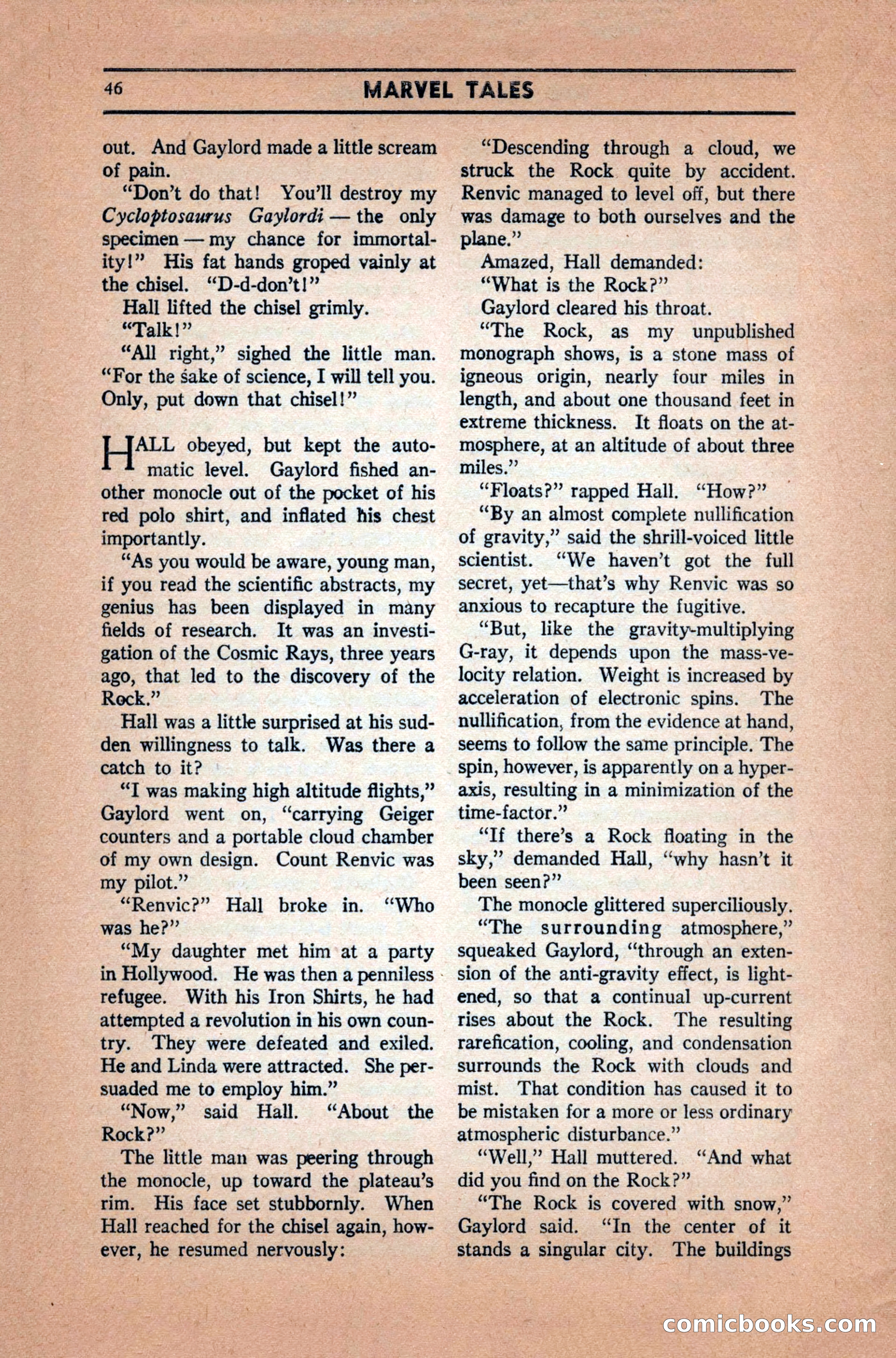 Marvel Tales, December 1939 — page 46 of 116