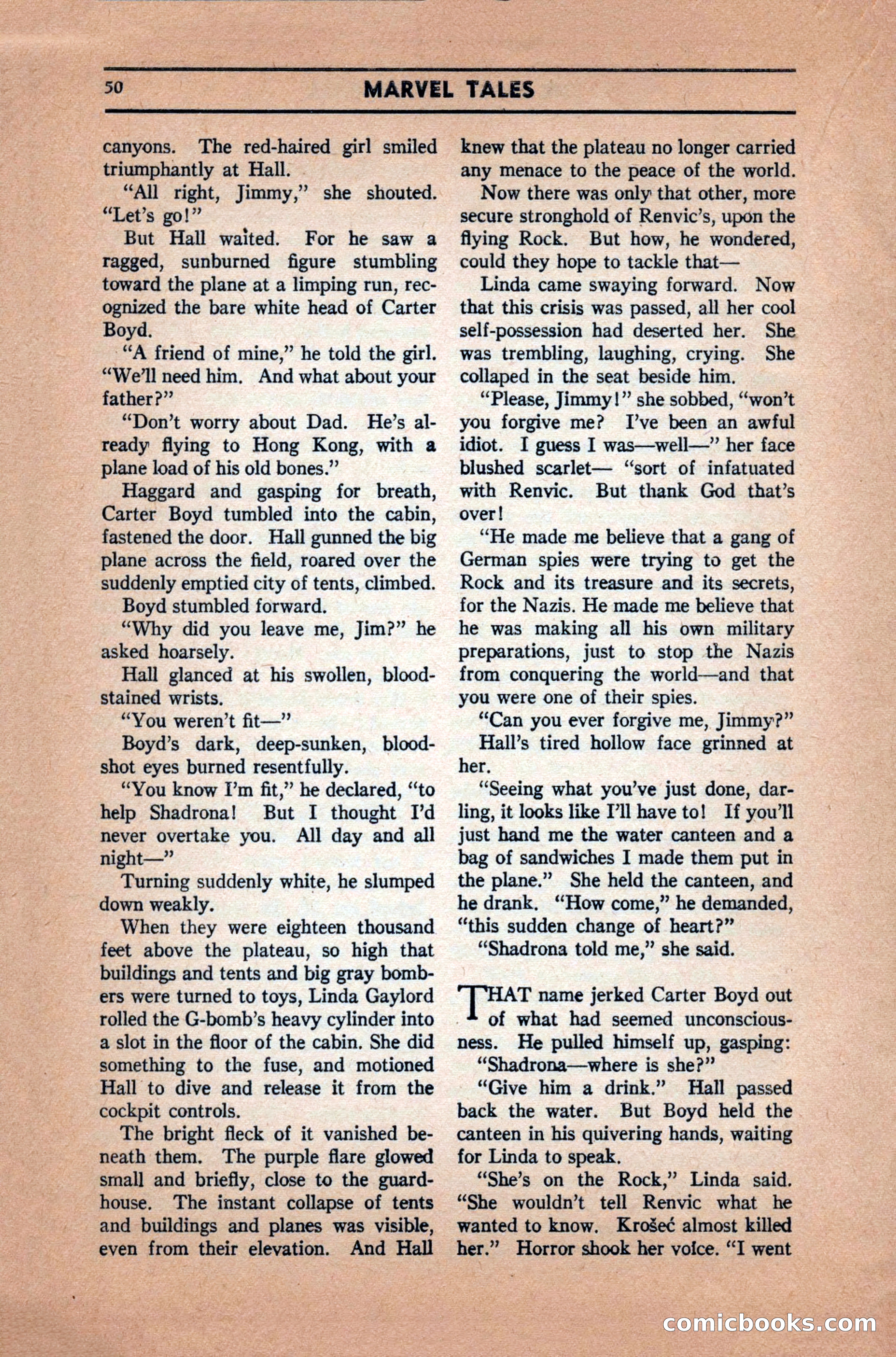 Marvel Tales, December 1939 — page 50 of 116