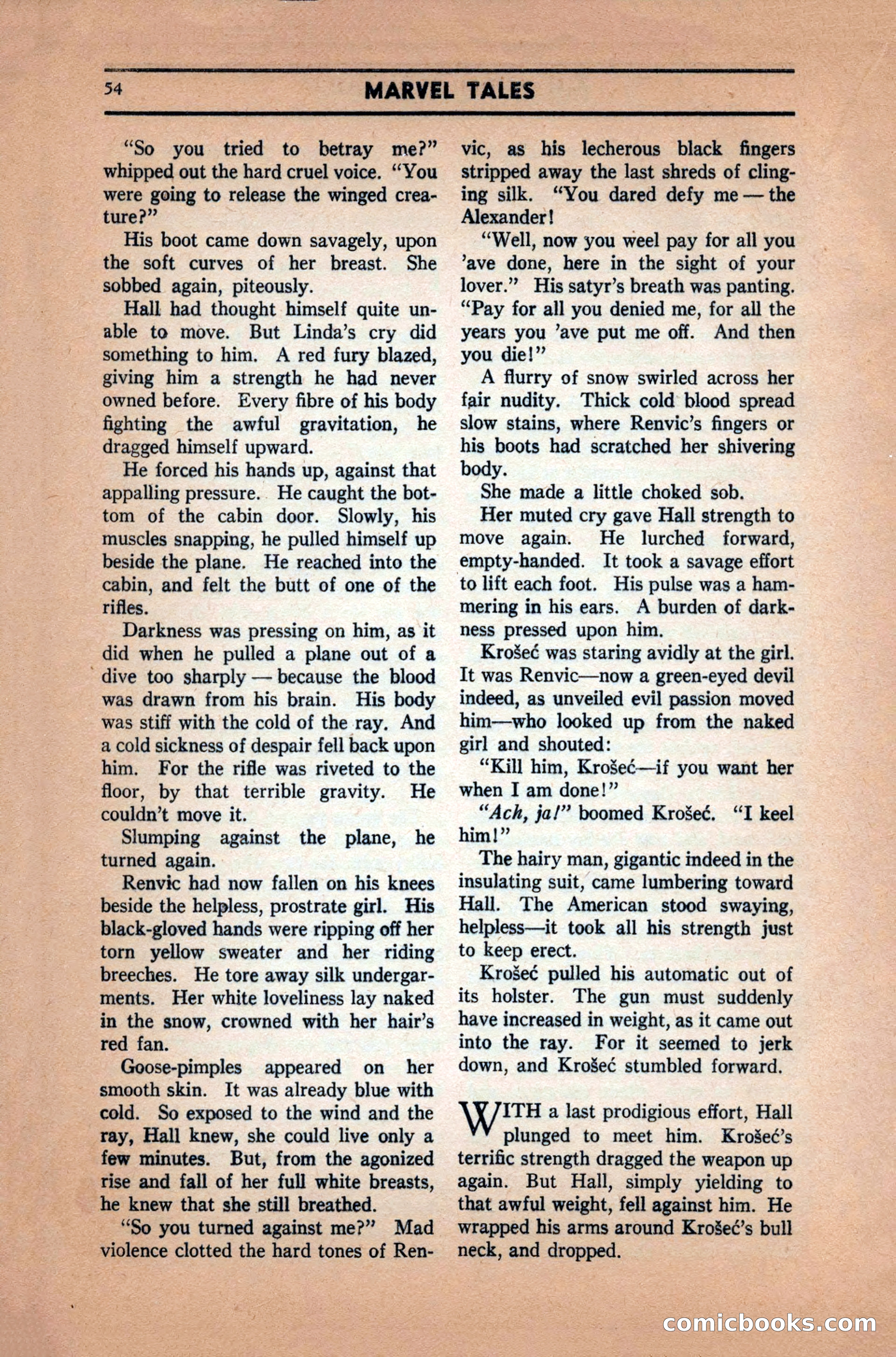 Marvel Tales, December 1939 — page 54 of 116