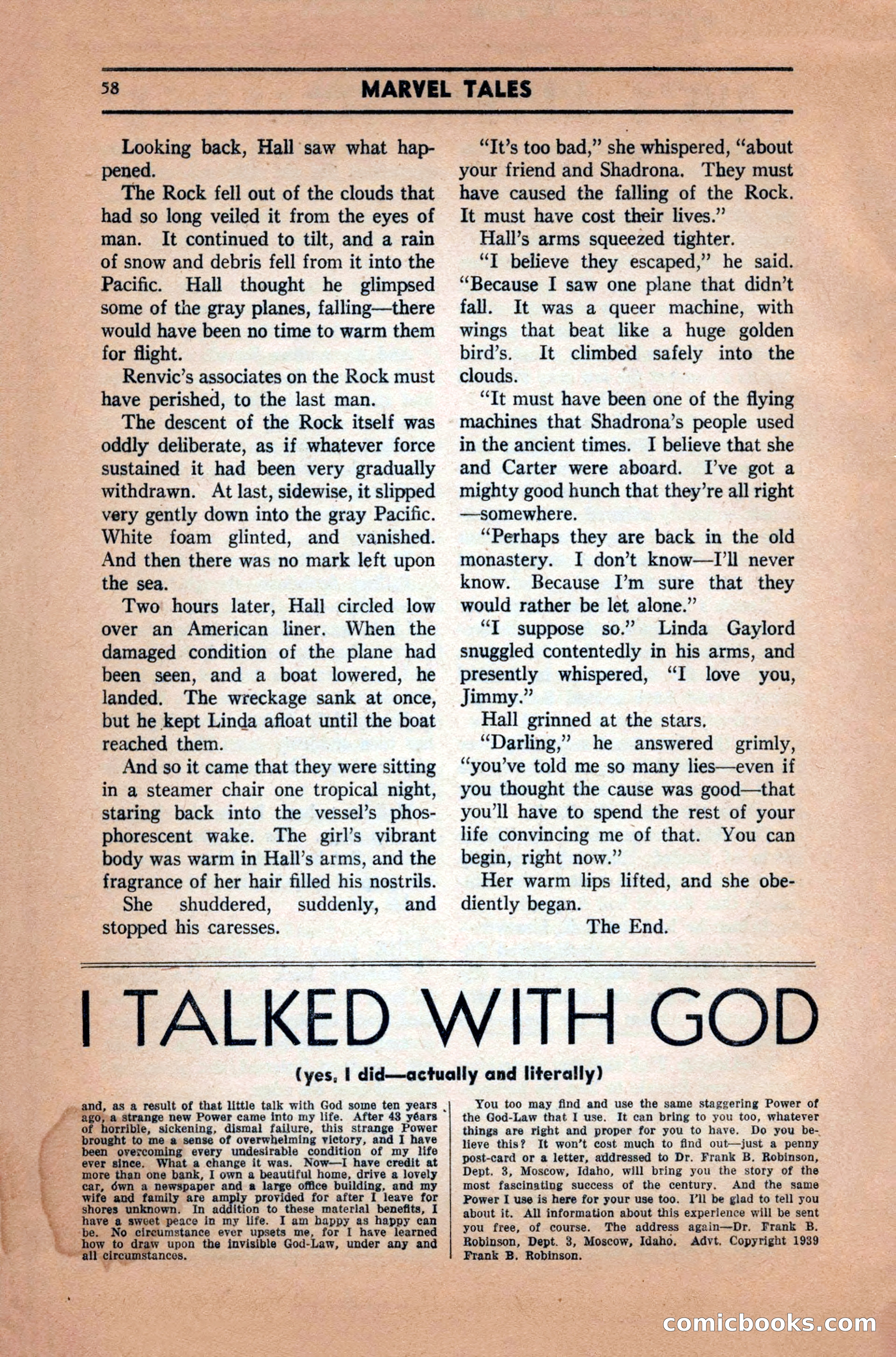 Marvel Tales, December 1939 — page 58 of 116