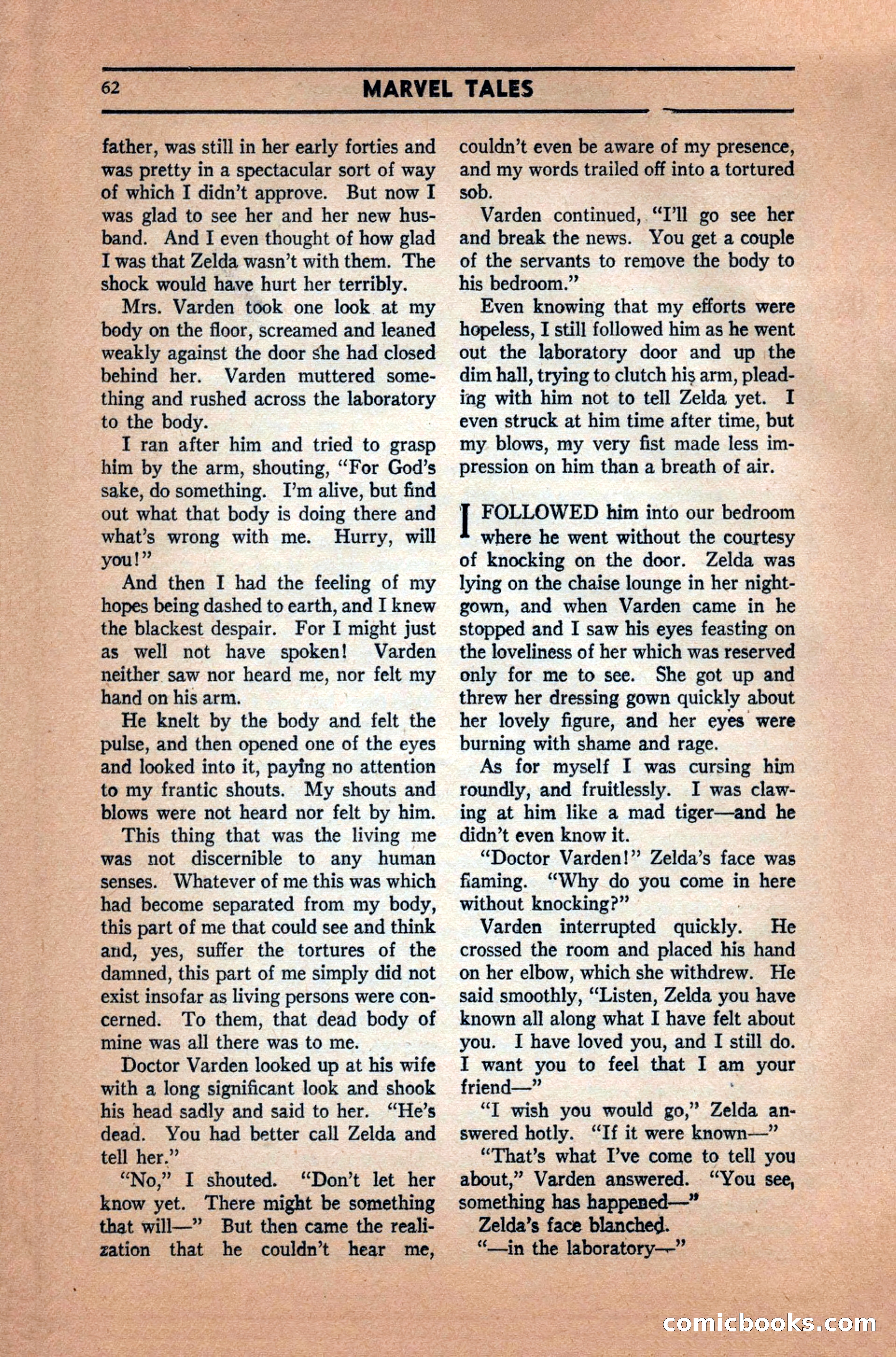 Marvel Tales, December 1939 — page 62 of 116