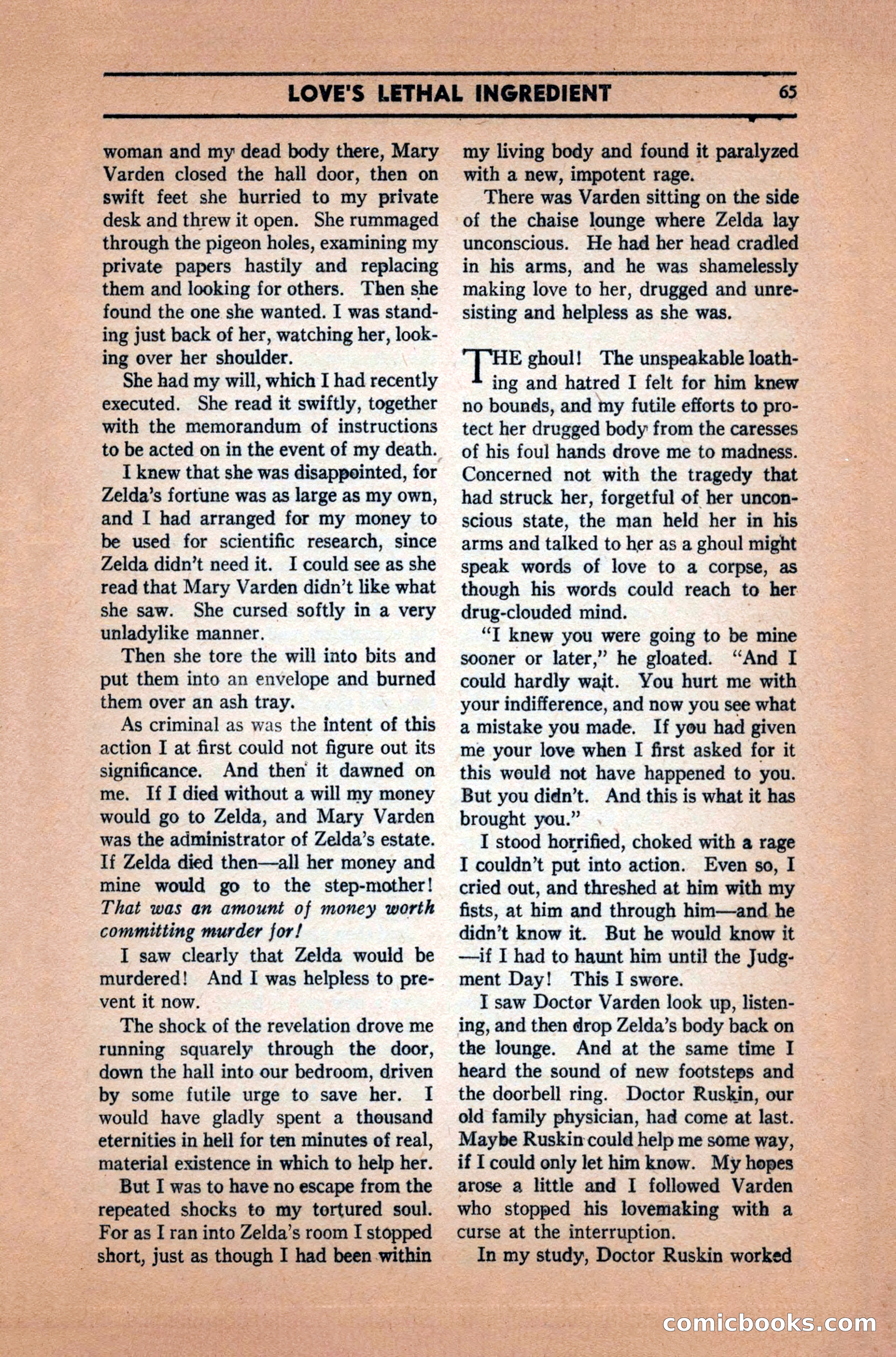 Marvel Tales, December 1939 — page 65 of 116