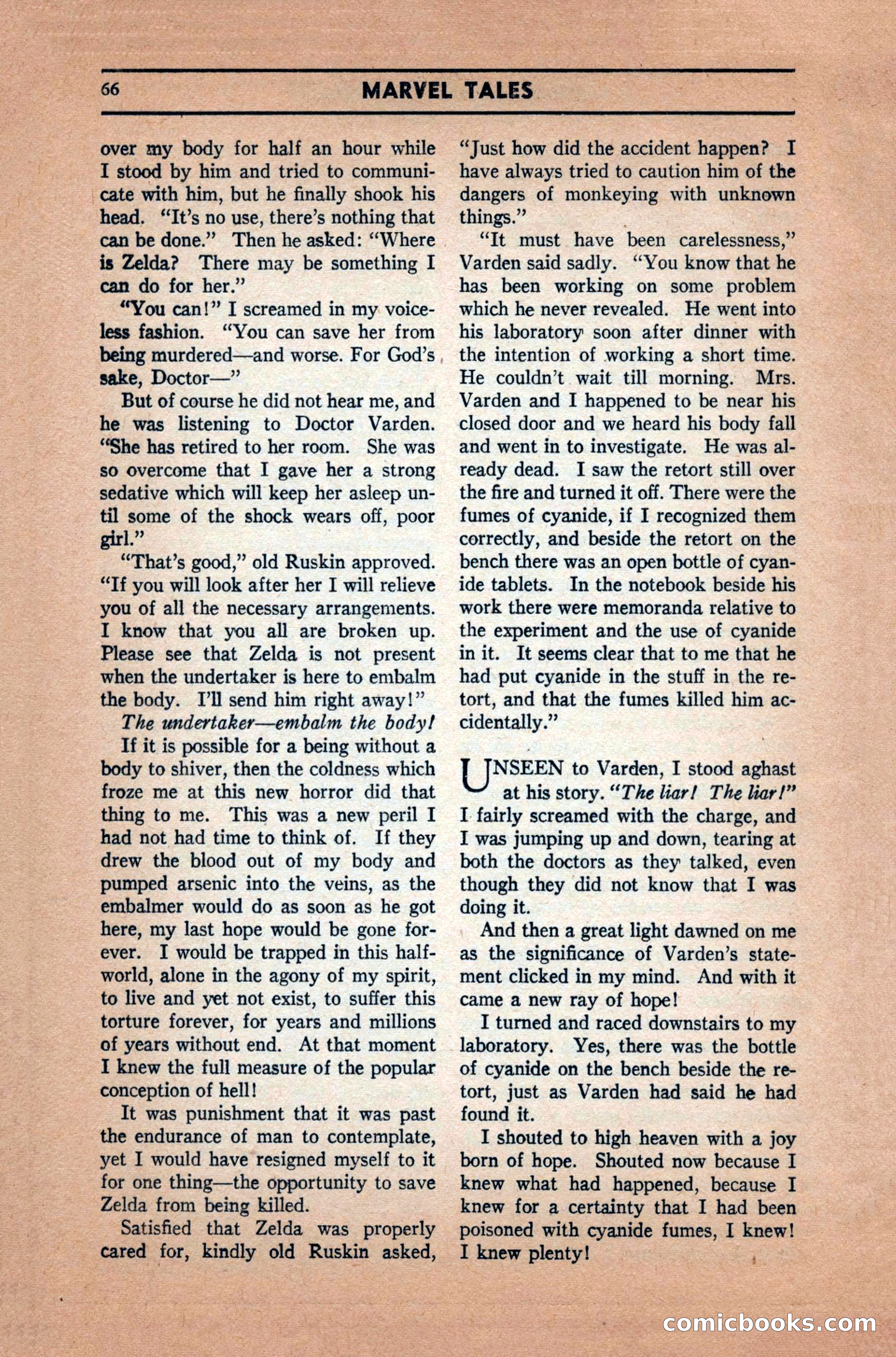 Marvel Tales, December 1939 — page 66 of 116