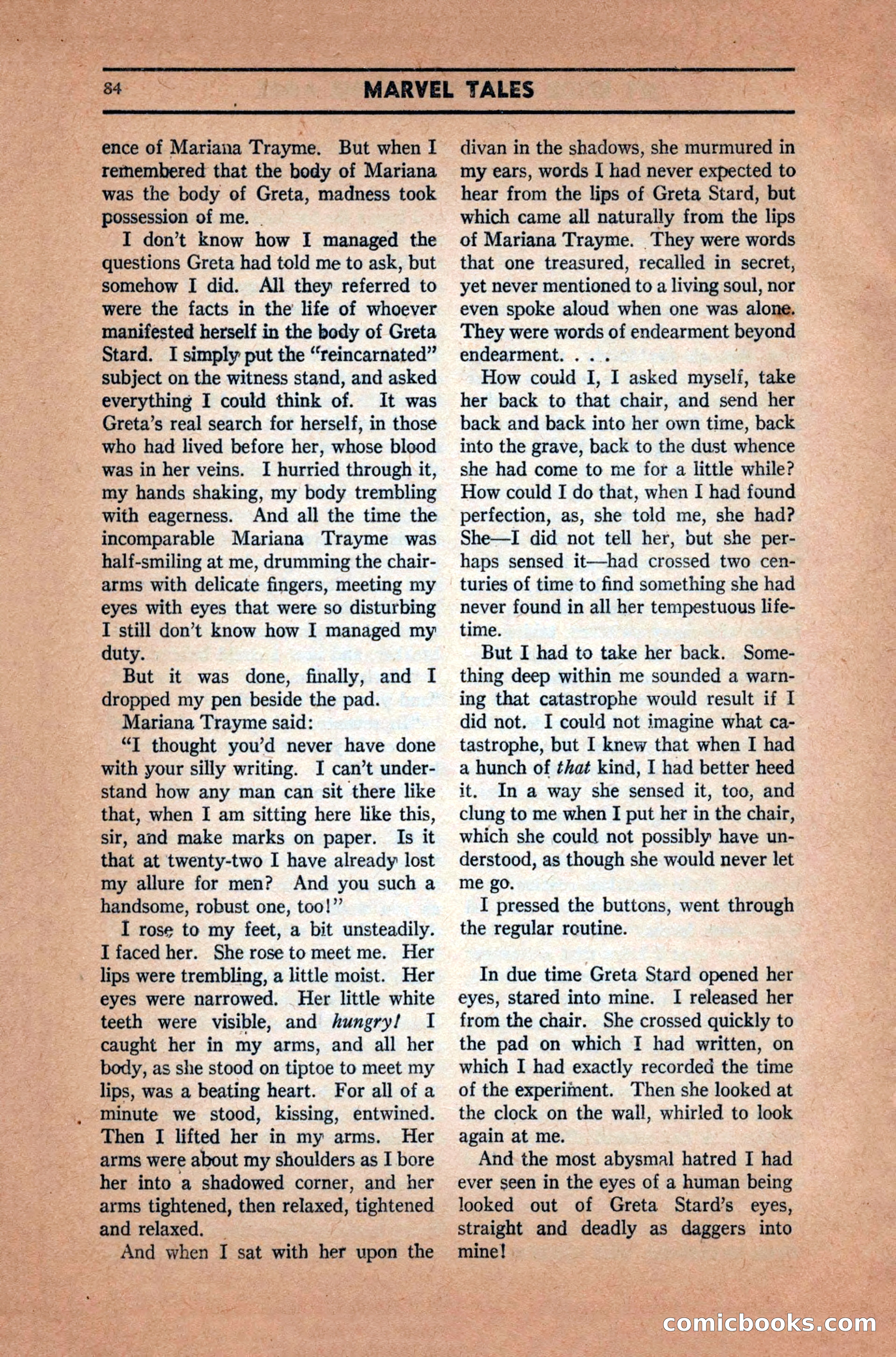 Marvel Tales, December 1939 — page 84 of 116
