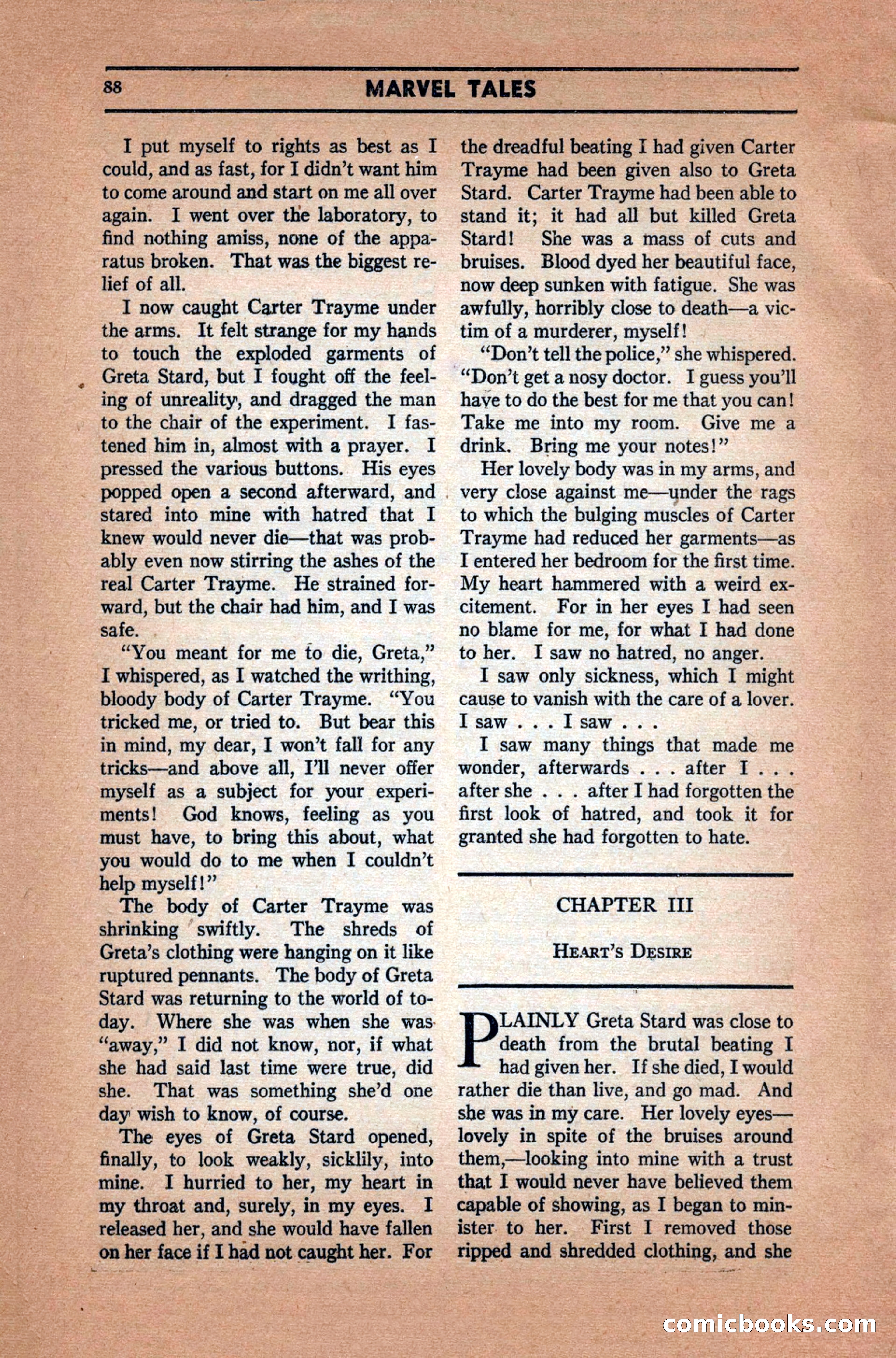 Marvel Tales, December 1939 — page 88 of 116