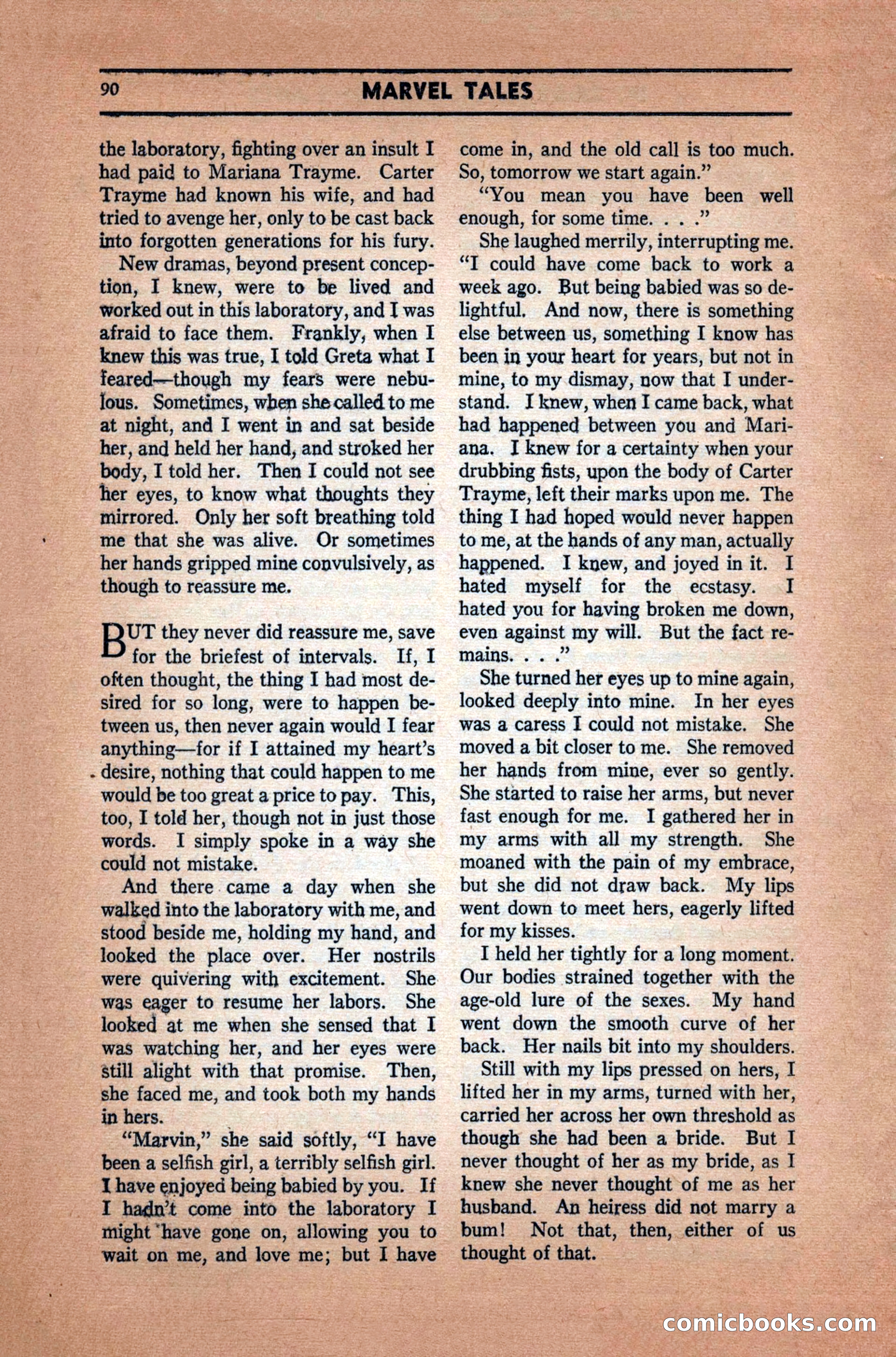 Marvel Tales, December 1939 — page 90 of 116