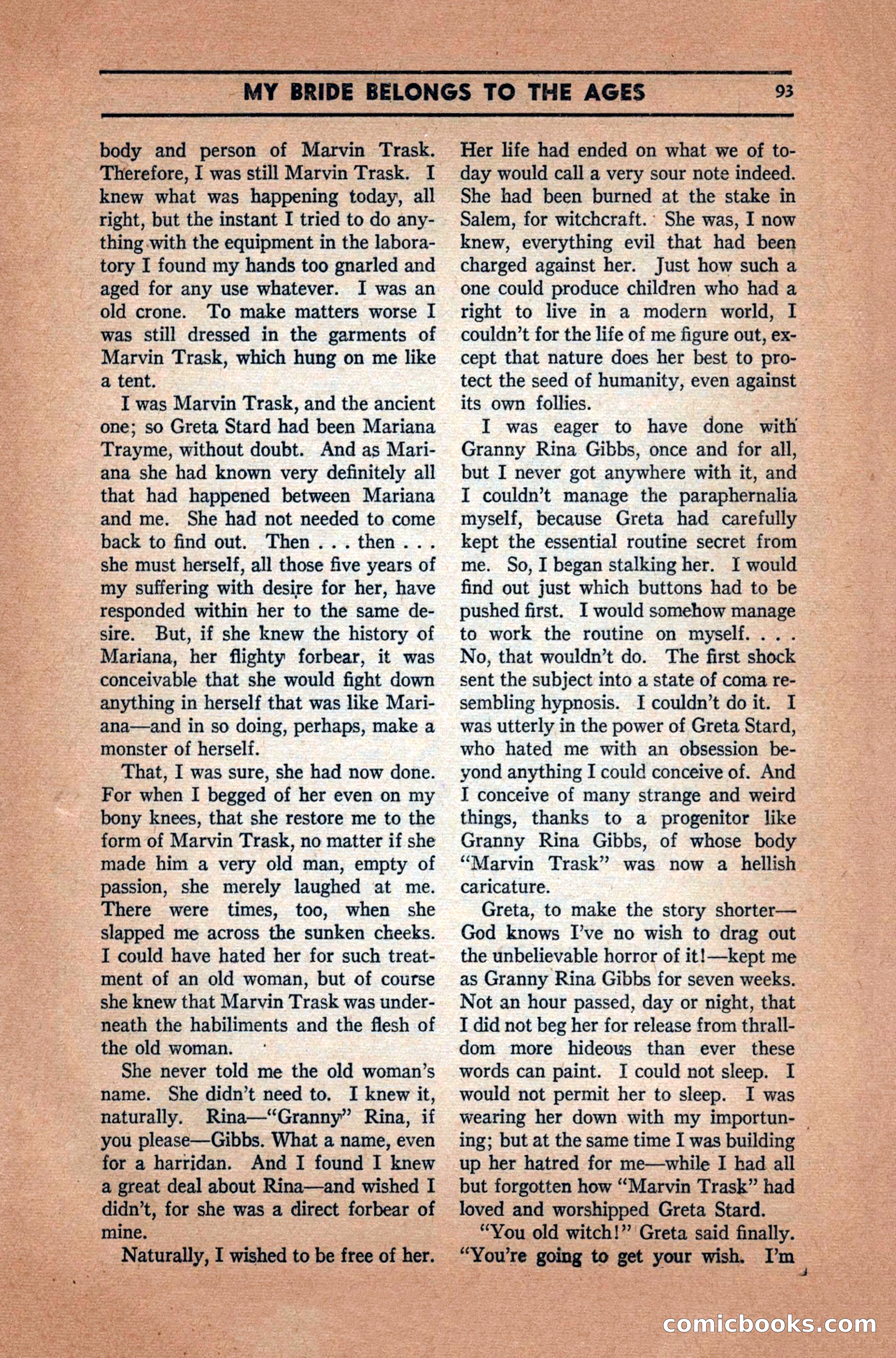 Marvel Tales, December 1939 — page 93 of 116