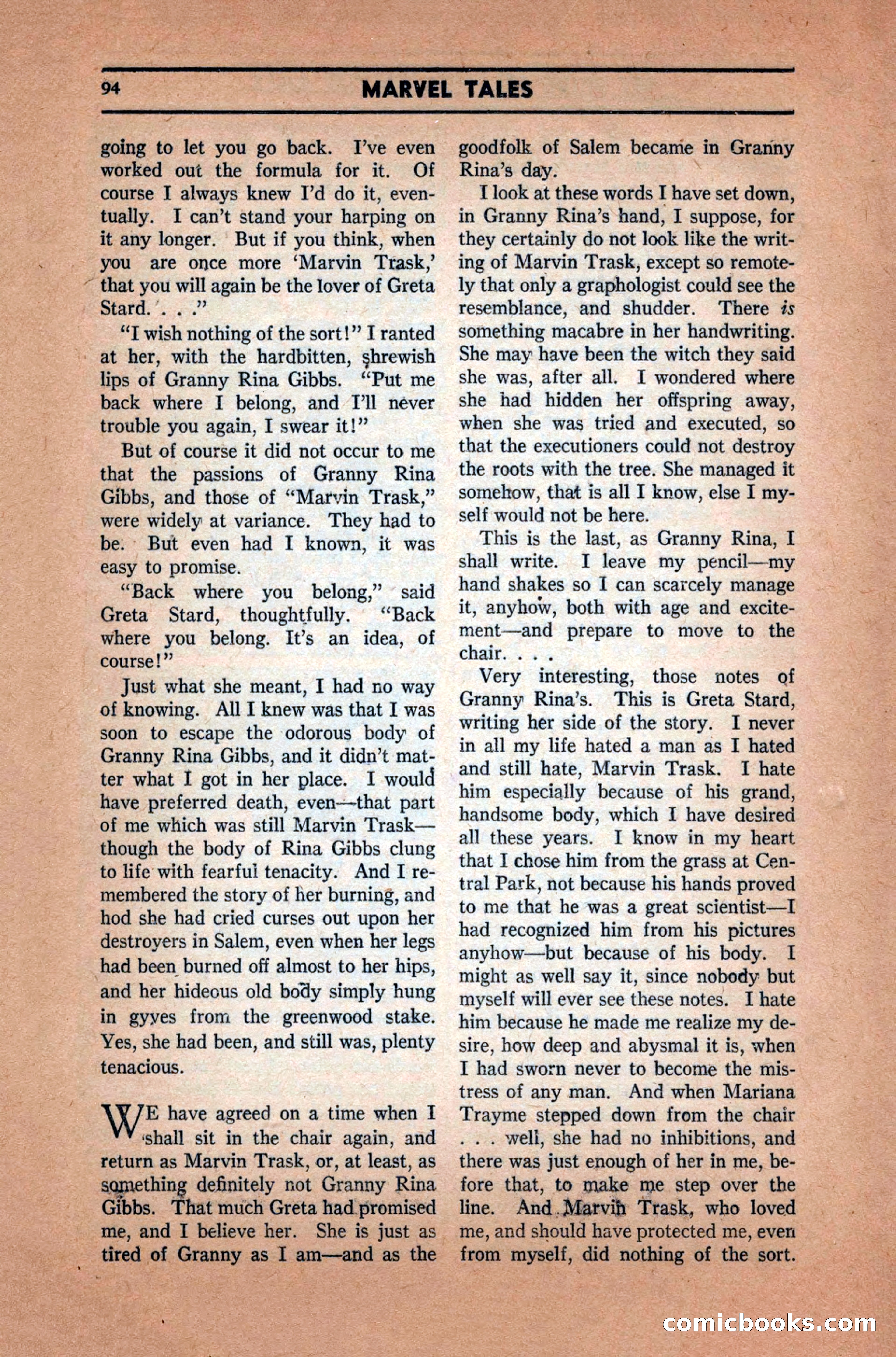 Marvel Tales, December 1939 — page 94 of 116