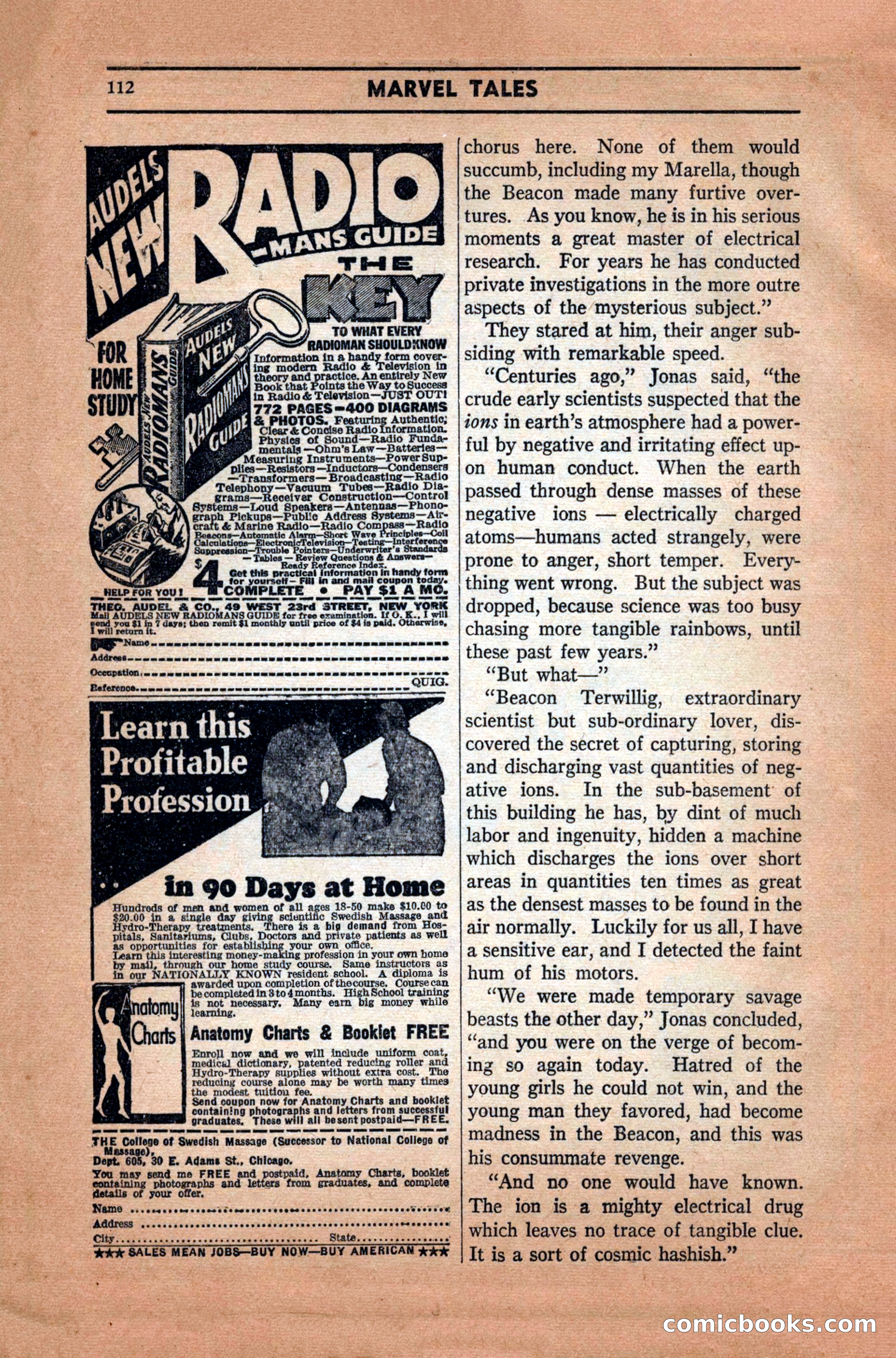 Marvel Tales, December 1939 — page 112 of 116
