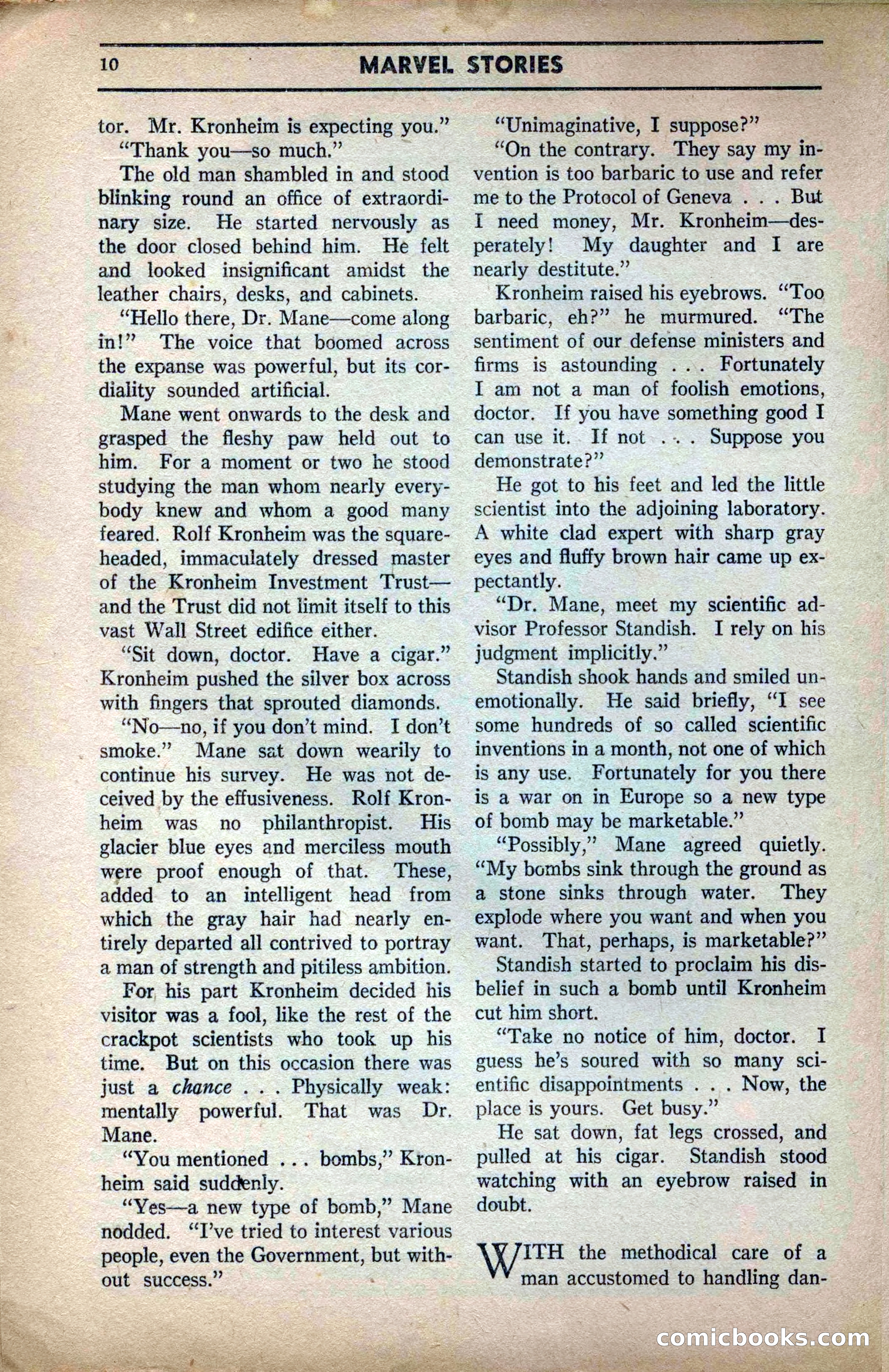 Marvel Stories, April 1941 — page 10 of 116