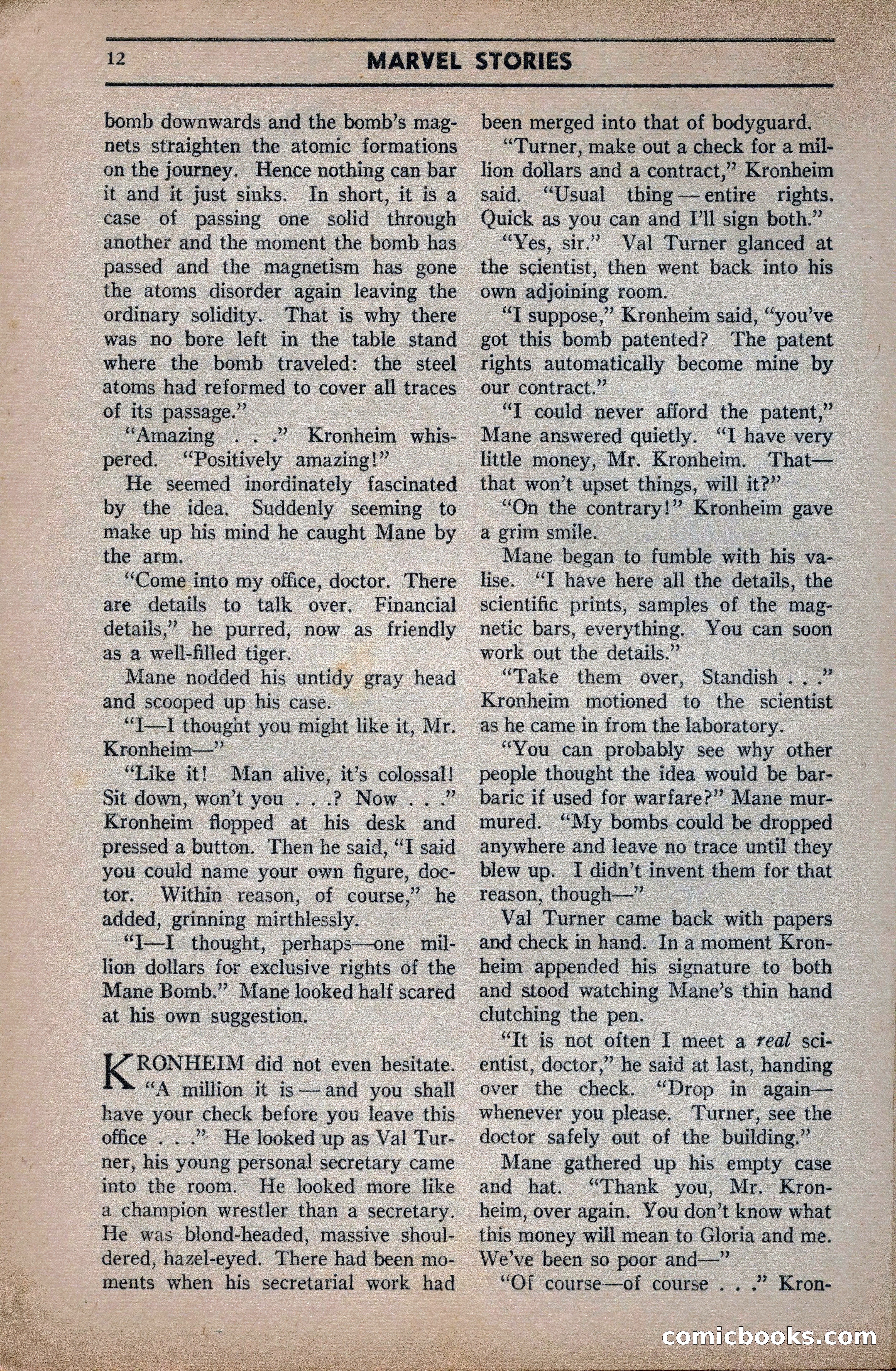 Marvel Stories, April 1941 — page 12 of 116